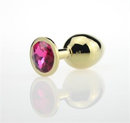 Mücevher Taşlı Gold Anal Tıkaç (Plug)