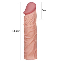 Nature Extender 5 cm Dolgulu Premium Ten Rengi Silikon Penis Kılıfı