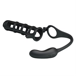 Penis Kılıflı USB Şarjlı Titreşimli Anal Plug