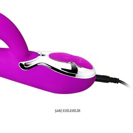 USB Şarjlı 7 Fonksiyonlu 4 Nokta Sensörlü Teknolojik Vibratör