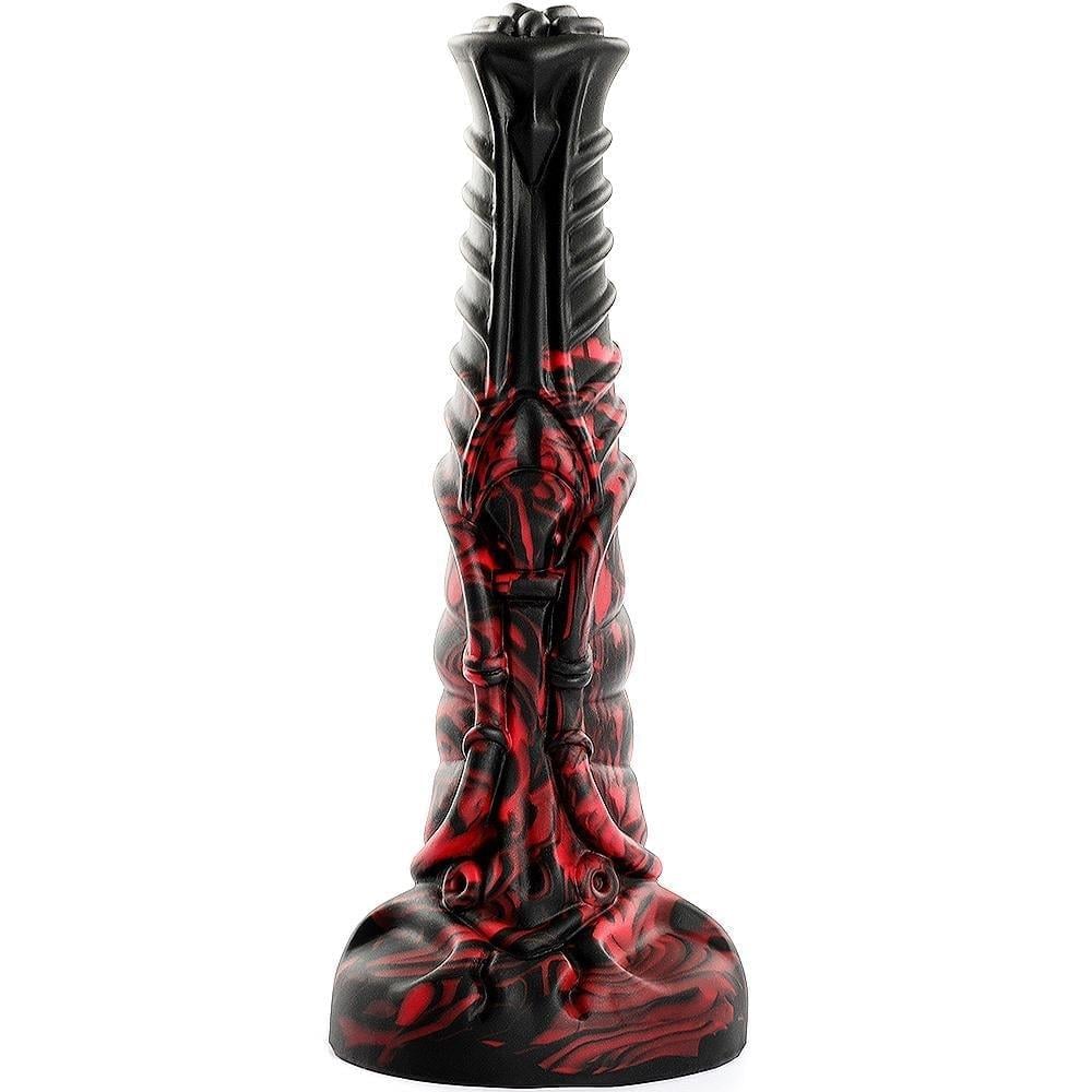 21 cm Et Dokulu Fantezi Renklerde Gerçekçi Çift Katmanlı Sünnetsiz Silikon Penis - Horse Power 5