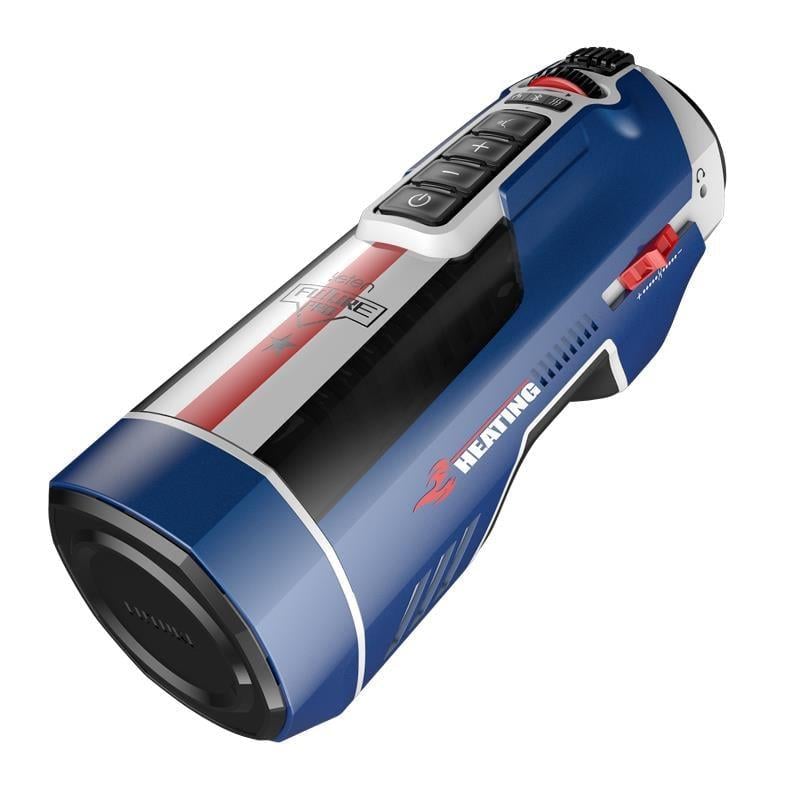 Leten 12 V Şarjlı Sesli Isıtmalı İleri Geri Hareketli Titreşimli Emme Vakum Ayarlı Masturbatör - Leten