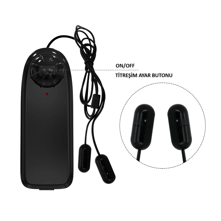 Güçlü Titreşim Kumandalı Üçlü Penis Stimülatörü