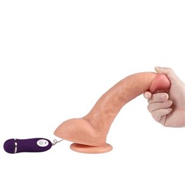 24,5 cm Gerçekçi Titreşimli Dildo Vibratör Penis - Beast