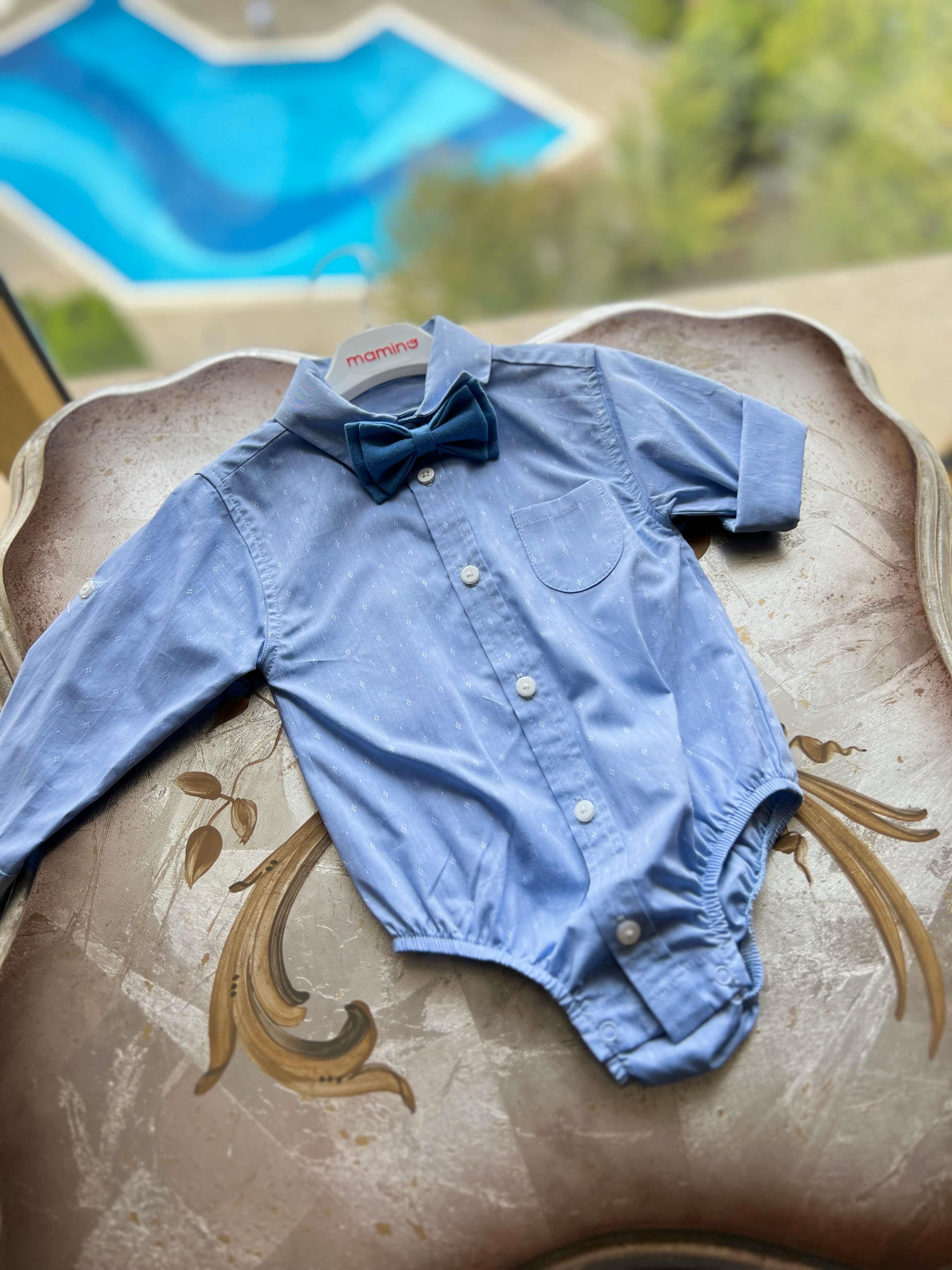 İDİLBABY PAPYONLU BODY GÖMLEK