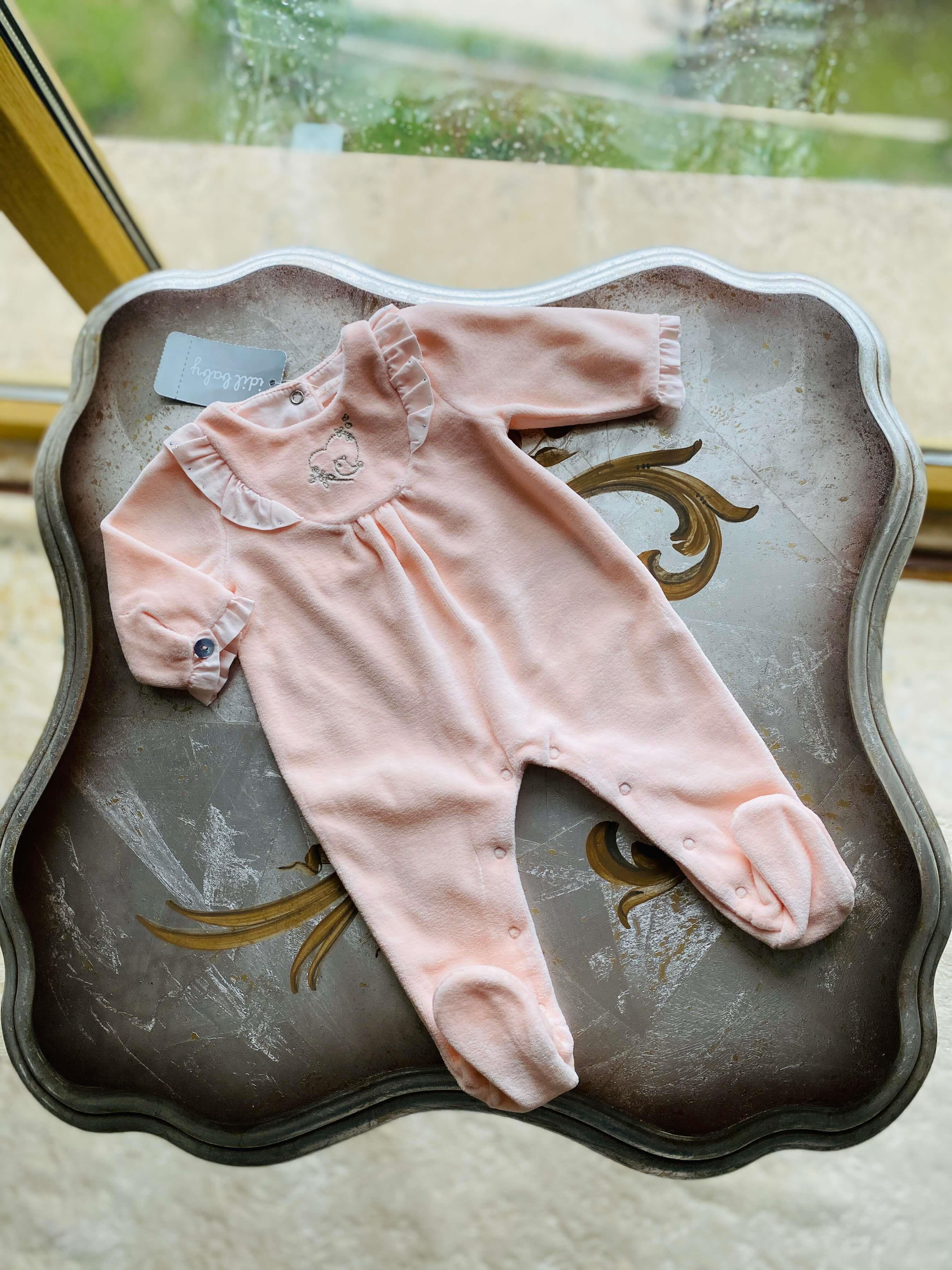 İDİLBABY NAKIŞLI SOMON KADİFE TULUM
