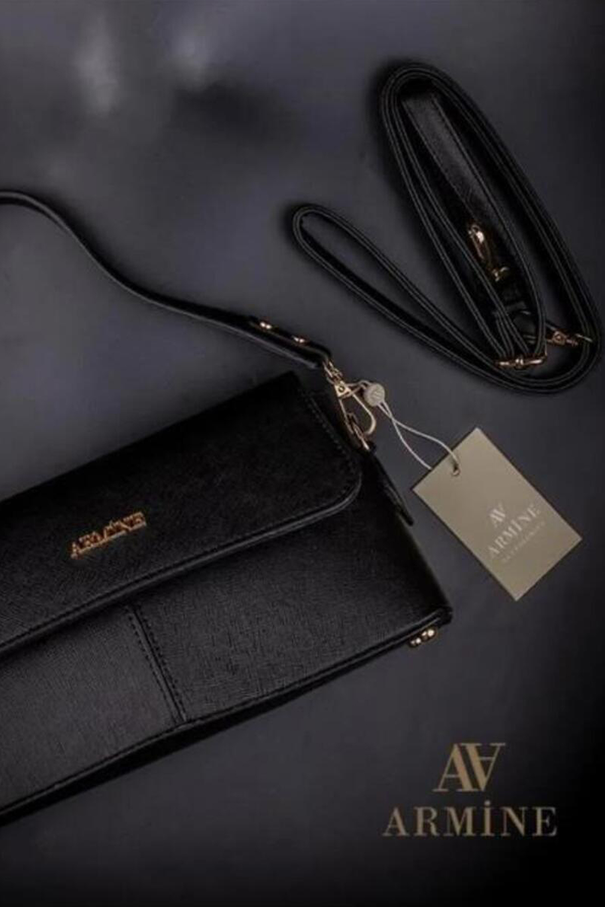 Armine 347 Kadın Kol Çantası Siyah