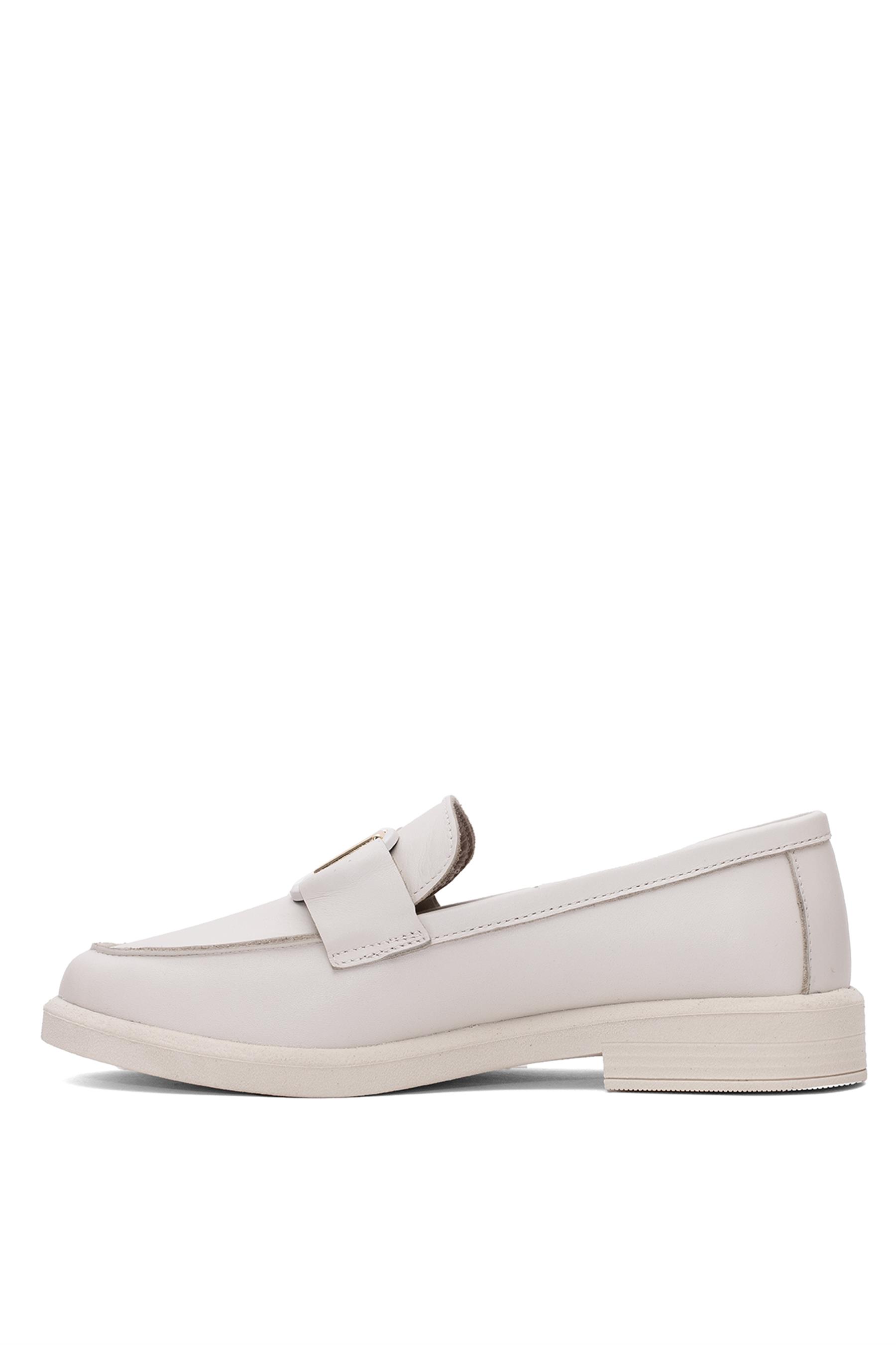 Beety 25BY04.2121-V Kadın Hakiki Deri Casual Ayakkabı Krem