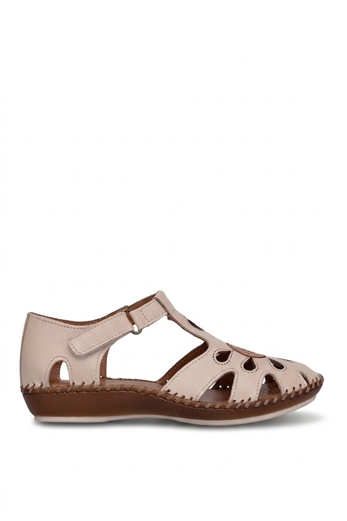 Beety 26BY67.26016C Kadın Hakiki Deri Düz Sandalet Bej