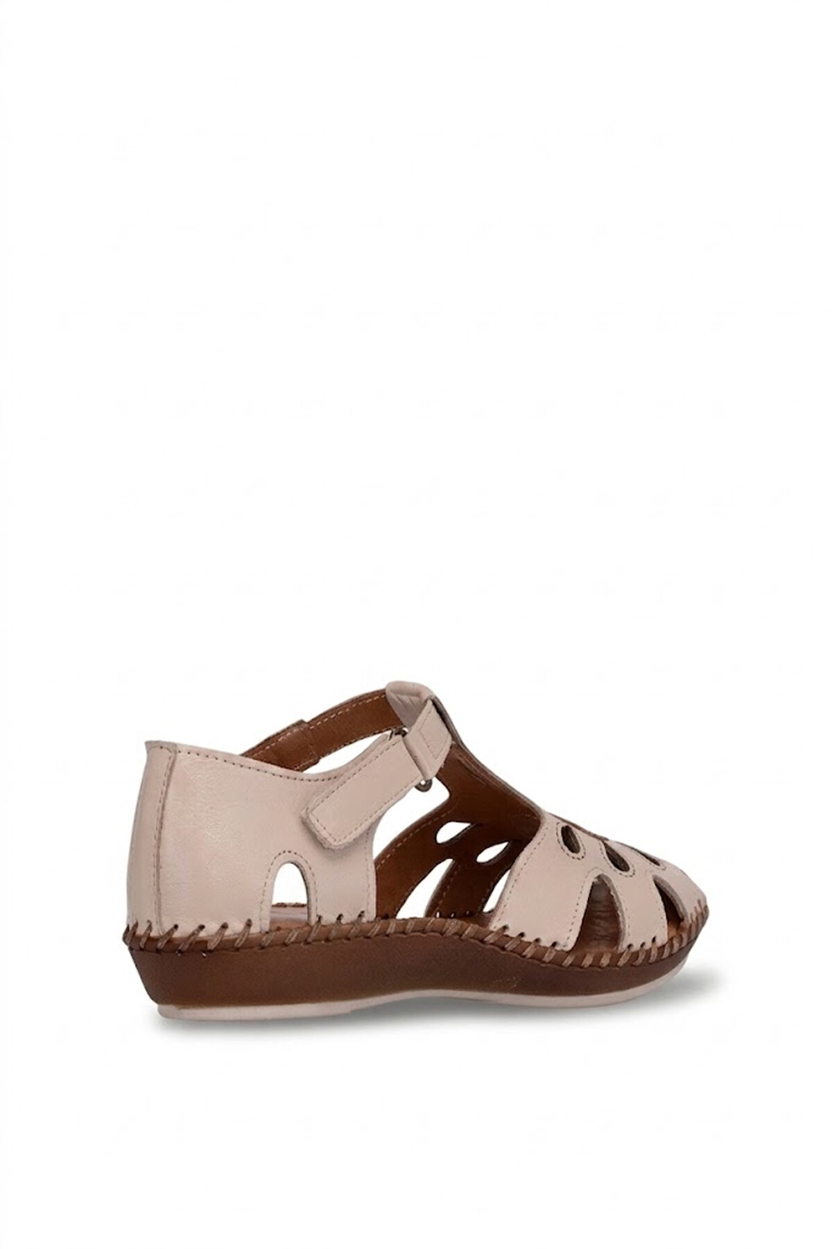 Beety 26BY67.26016C Kadın Hakiki Deri Düz Sandalet Bej