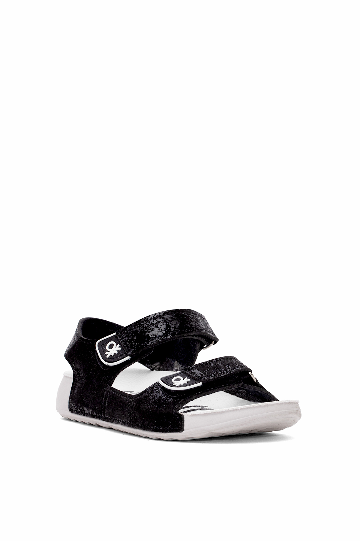 Benetton BN-1421 Patik Erkek Çocuk Düz Sandalet Siyah