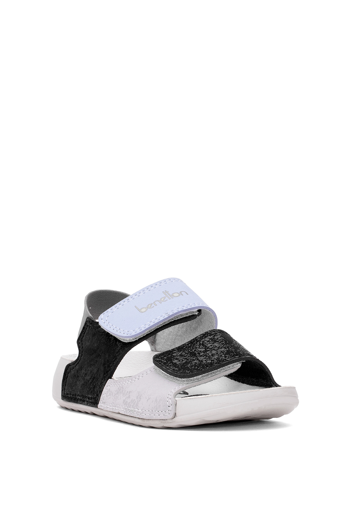 Benetton BN-1422 Patik Erkek Çocuk Düz Sandalet Siyah - Mavi