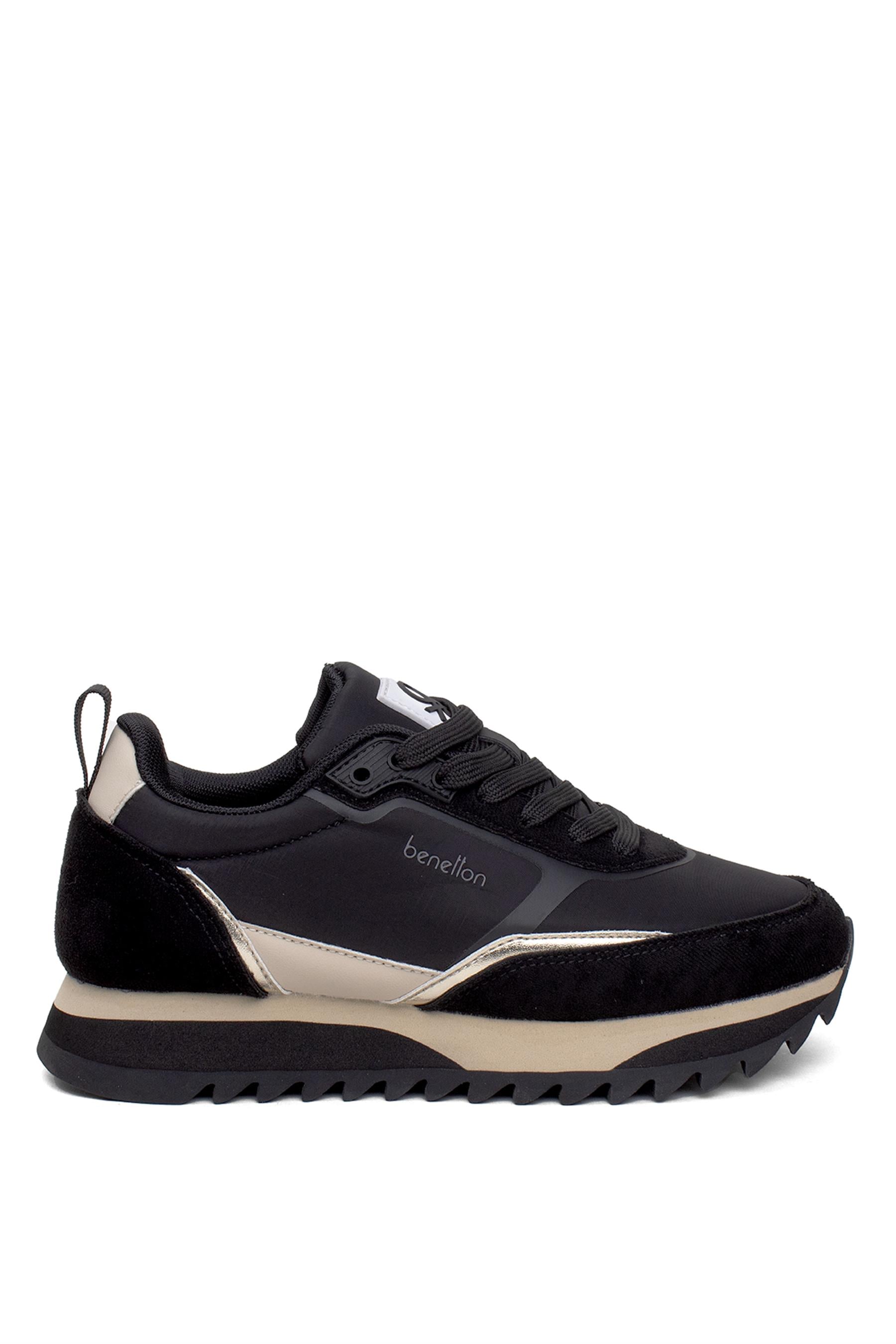 Benetton BNI-11133 Kadın Klasik Sneaker Siyah