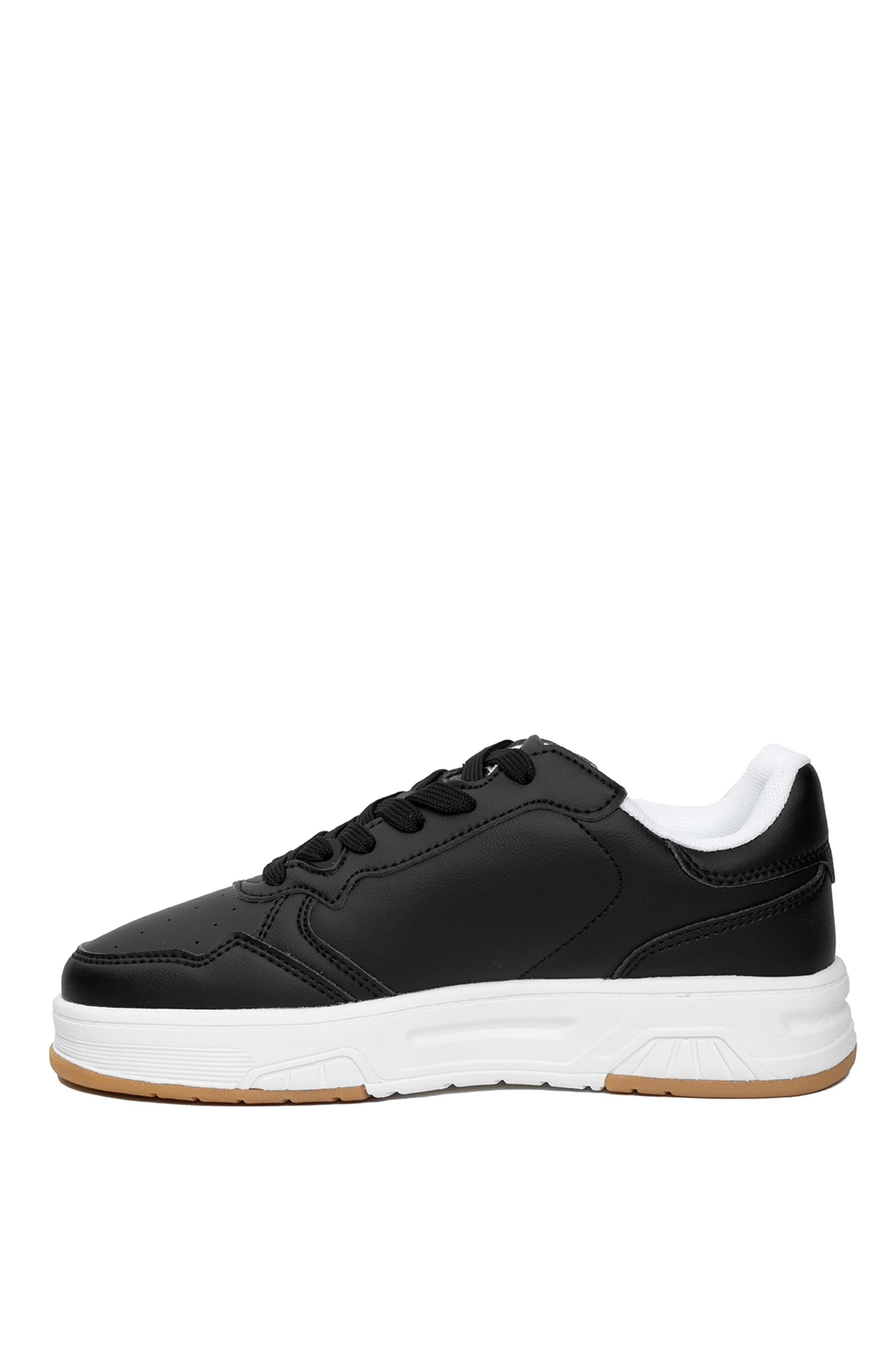 Benetton BNI-11220 Kadın Klasik Sneaker Siyah - Beyaz