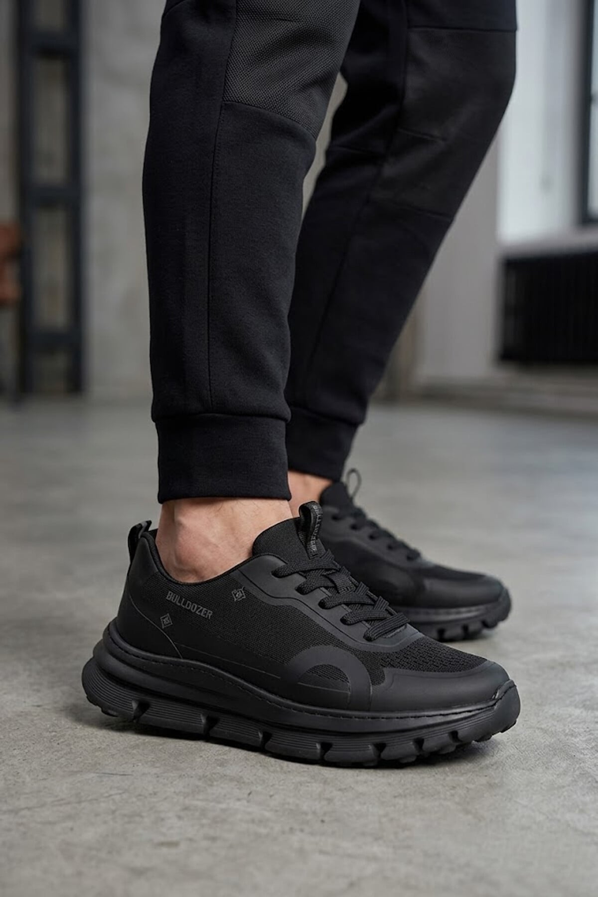 Buldozer 261410 Erkek Klasik Sneaker Siyah