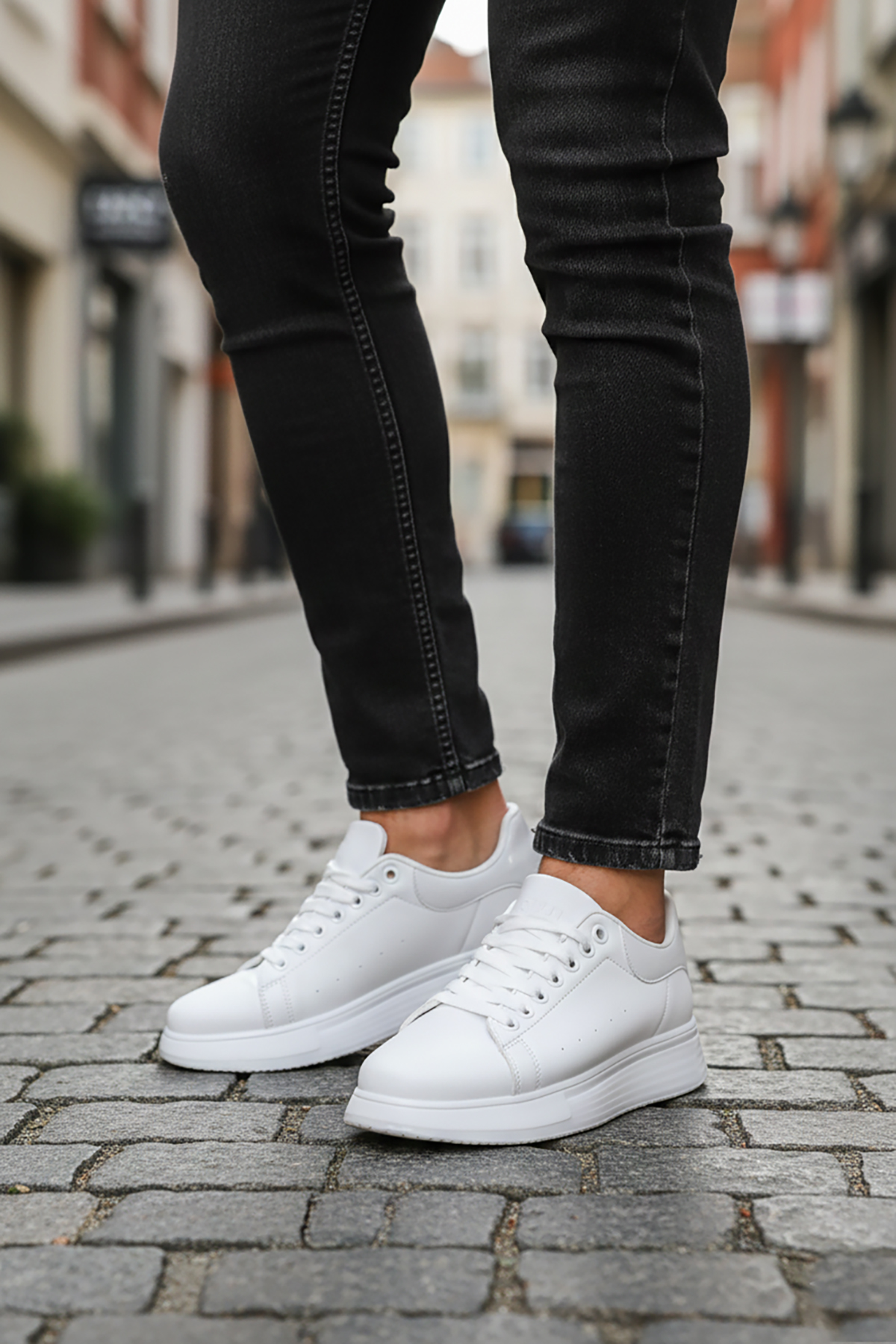 Cap 2044 Erkek Klasik Sneaker Beyaz