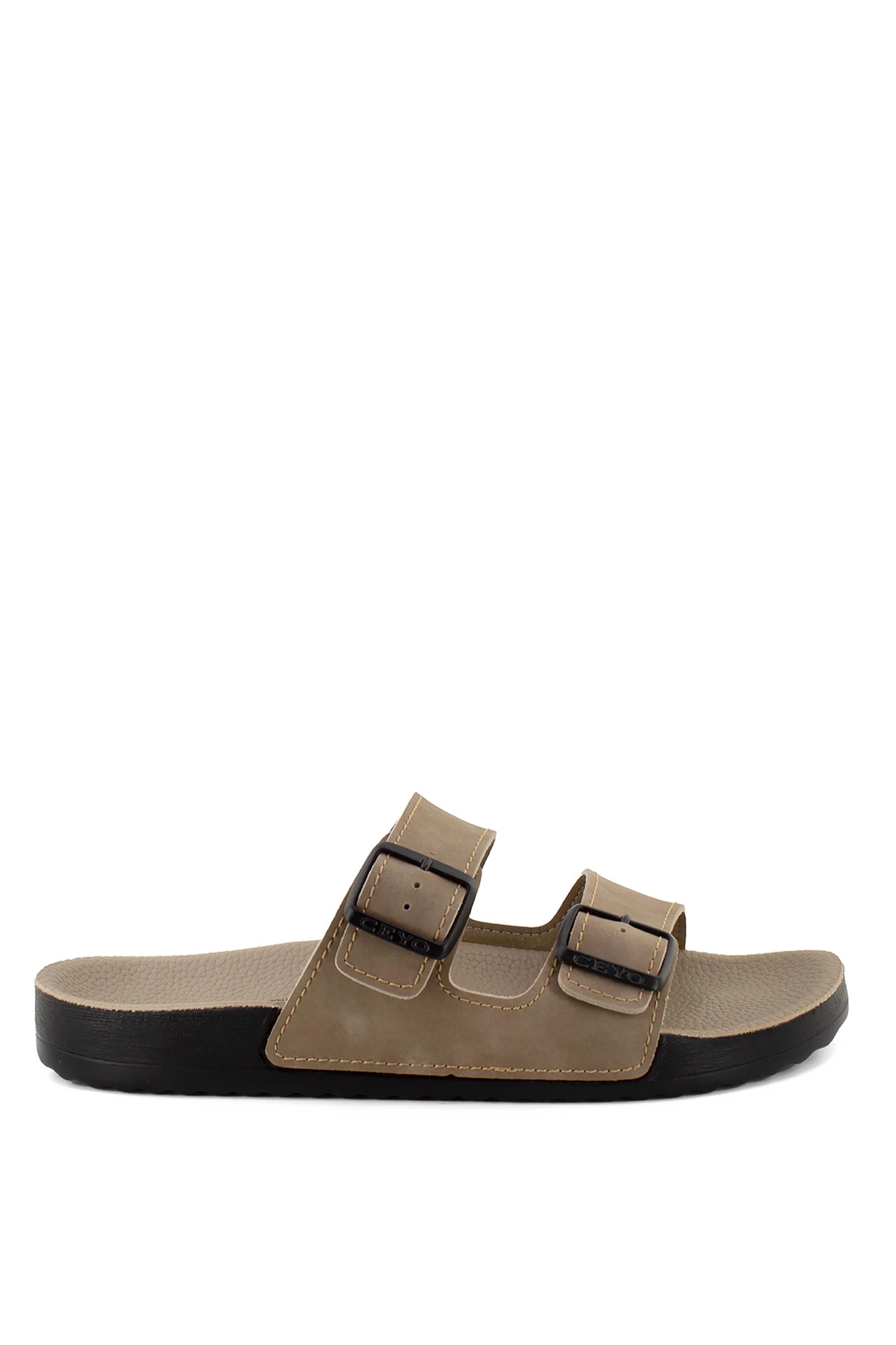 Ceyo Bahama-10 Erkek Terlik Camel