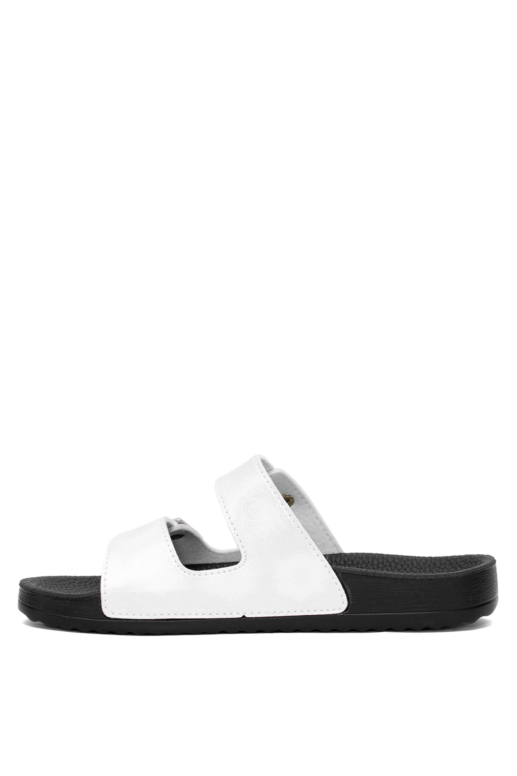 Ceyo Bahama-18 Kadın Düz Terlik Beyaz