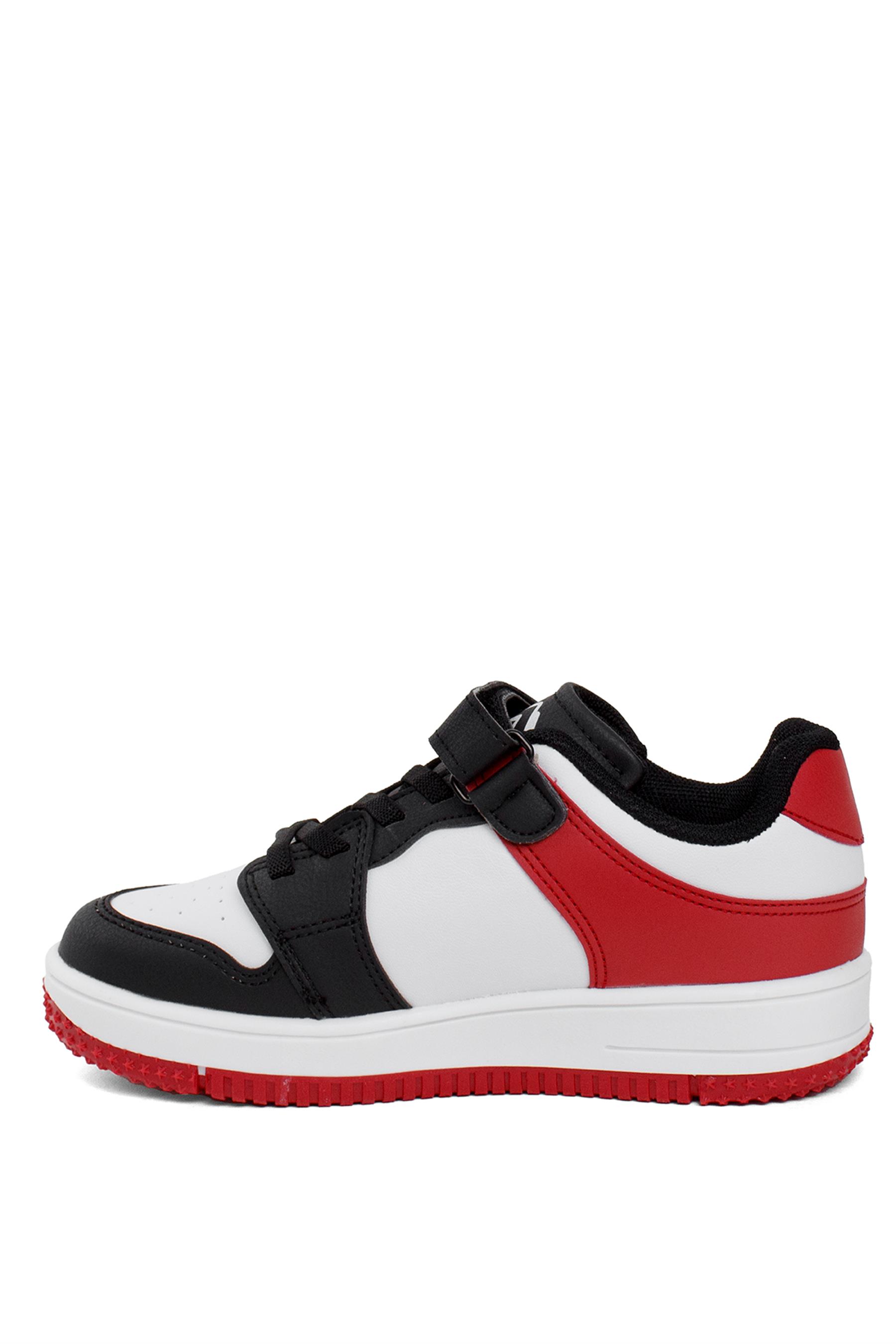 Cool Haykat Kısa Filet Erkek Çocuk Klasik Sneaker Siyah - Kırmızı