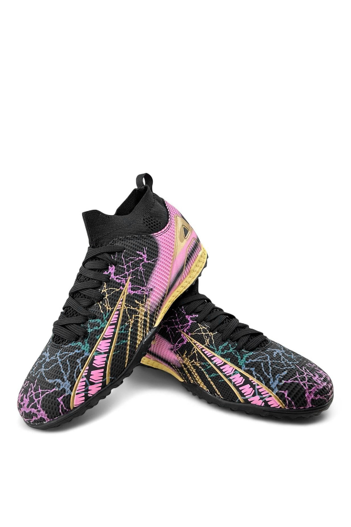 EA Sports EA1001H Erkek Çoraplı Halı Saha Ayakkabısı Siyah