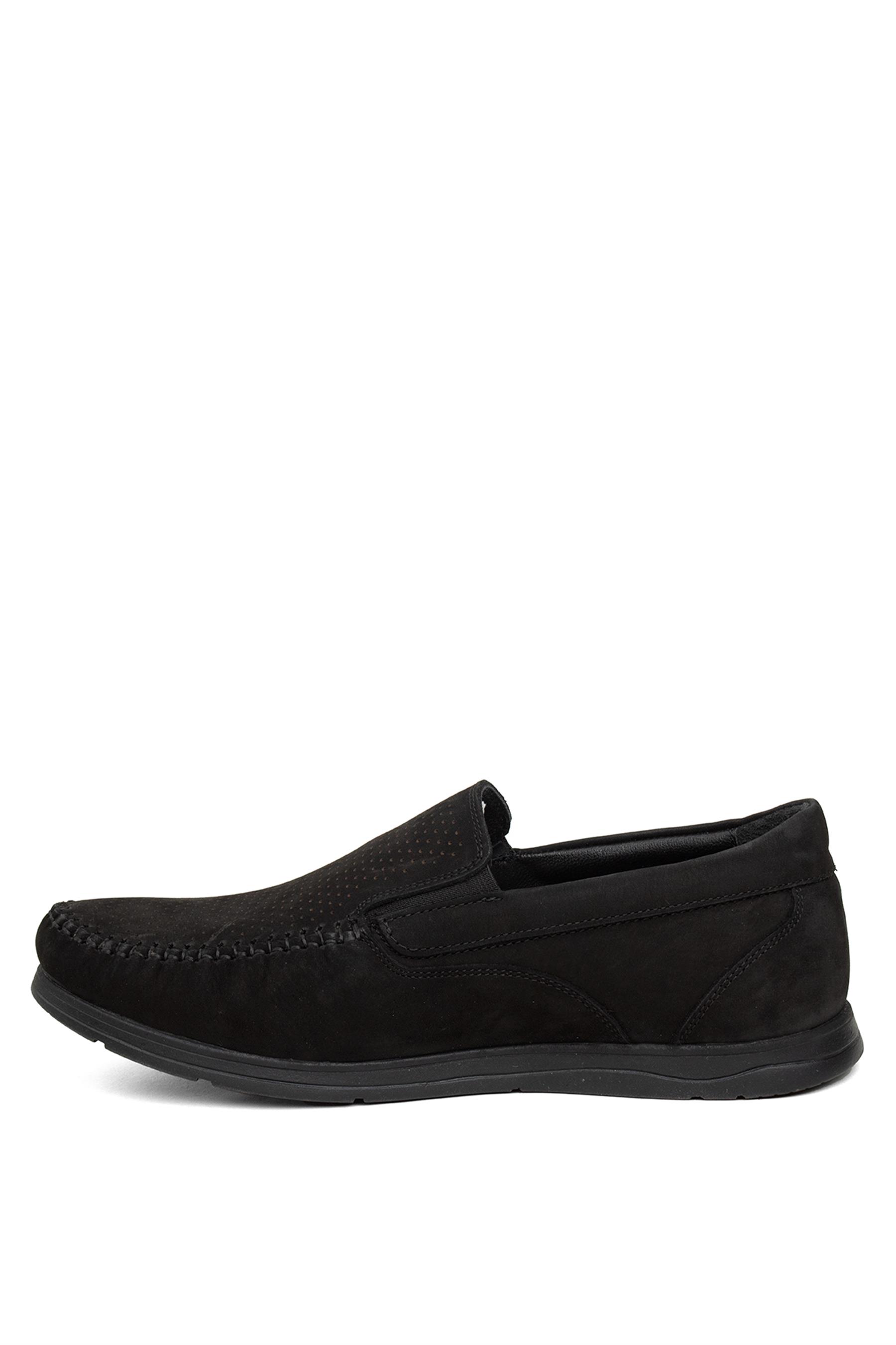 Elit 24YNbl1050N Erkek Hakiki Deri Casual Ayakkabı Siyah