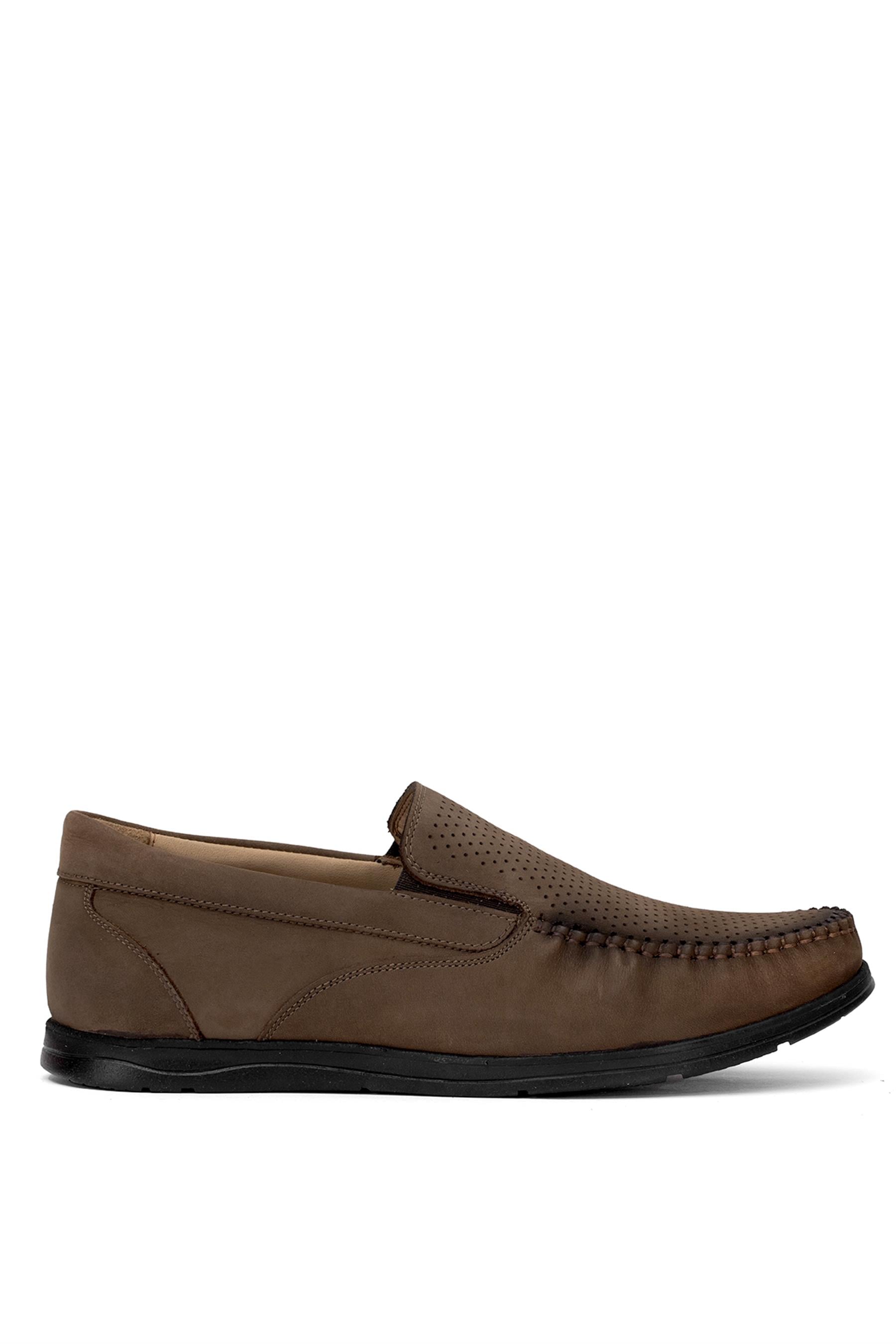 Elit 25YNbl1050N Erkek Hakiki Deri Casual Ayakkabı Taba