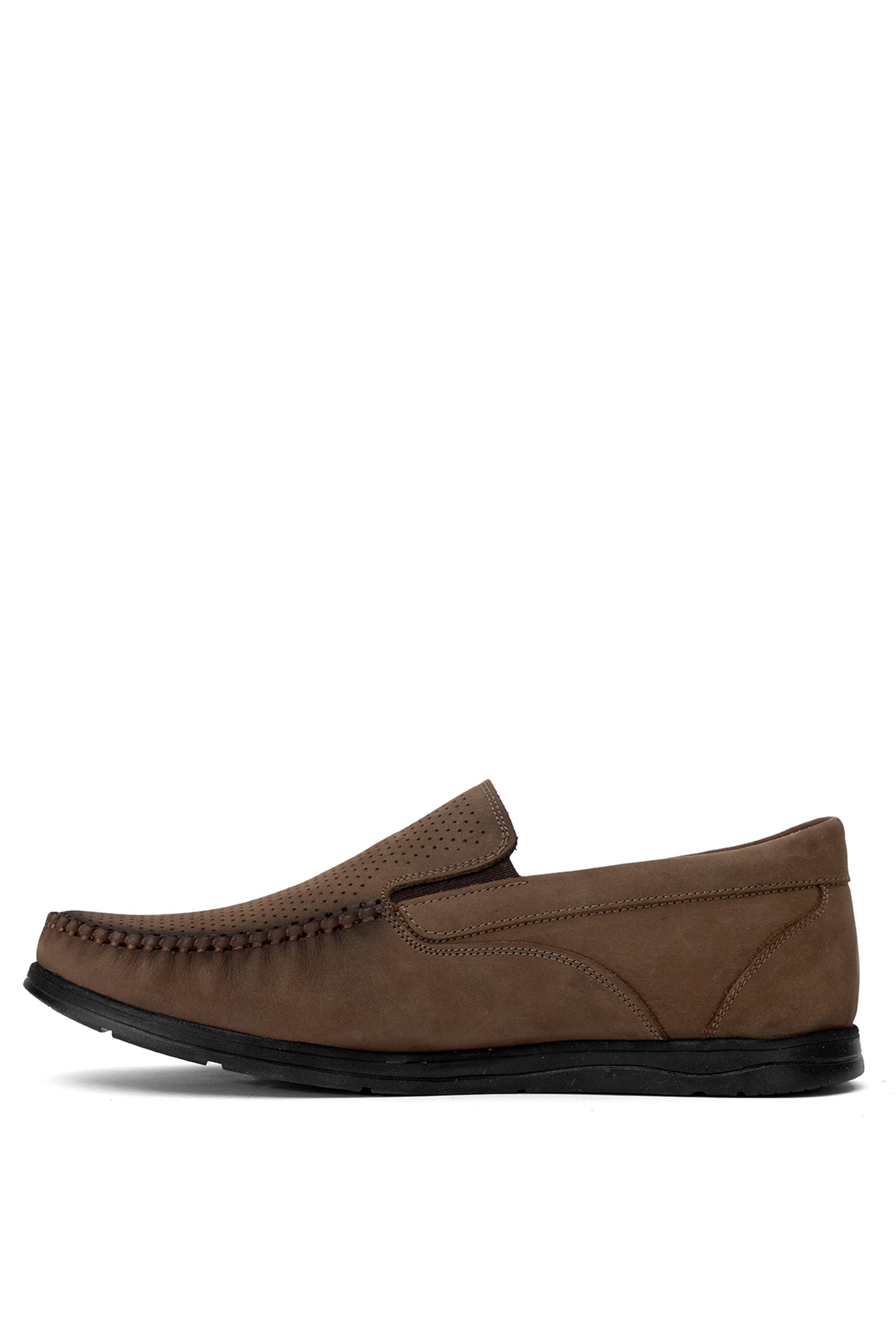 Elit 25YNbl1050N Erkek Hakiki Deri Casual Ayakkabı Taba