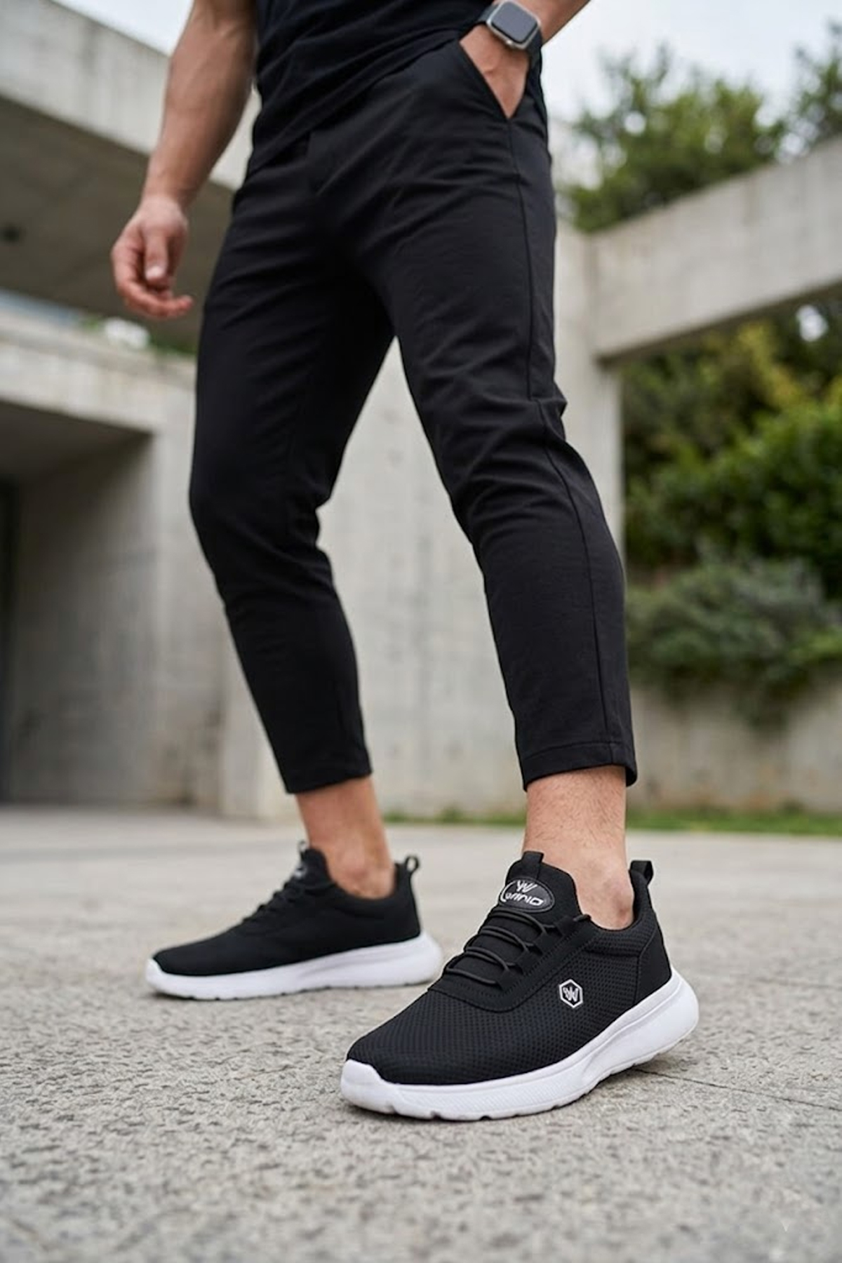 Elit 26YASWP8023 Erkek Klasik Sneaker Siyah - Beyaz