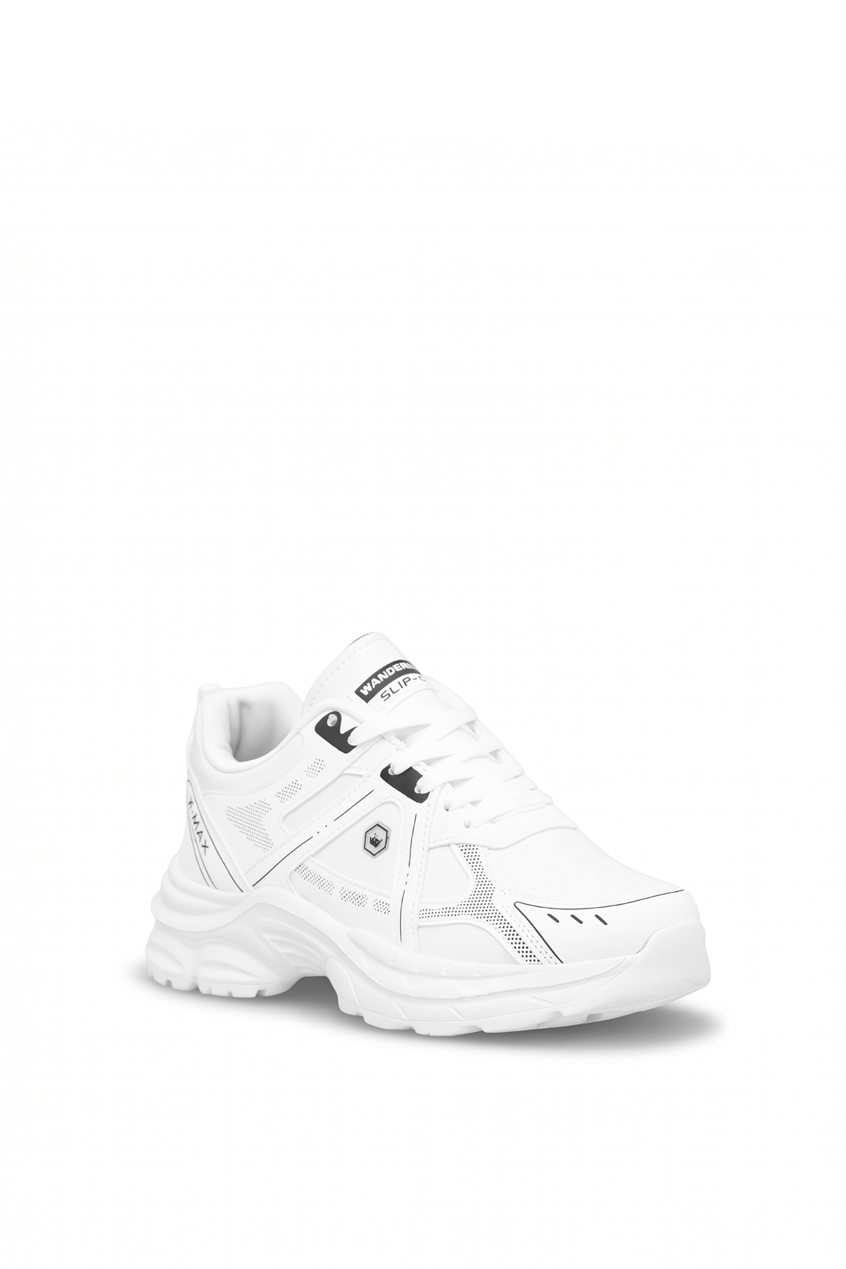 Elit ASENS4338 Erkek Klasik Sneaker Beyaz - Siyah