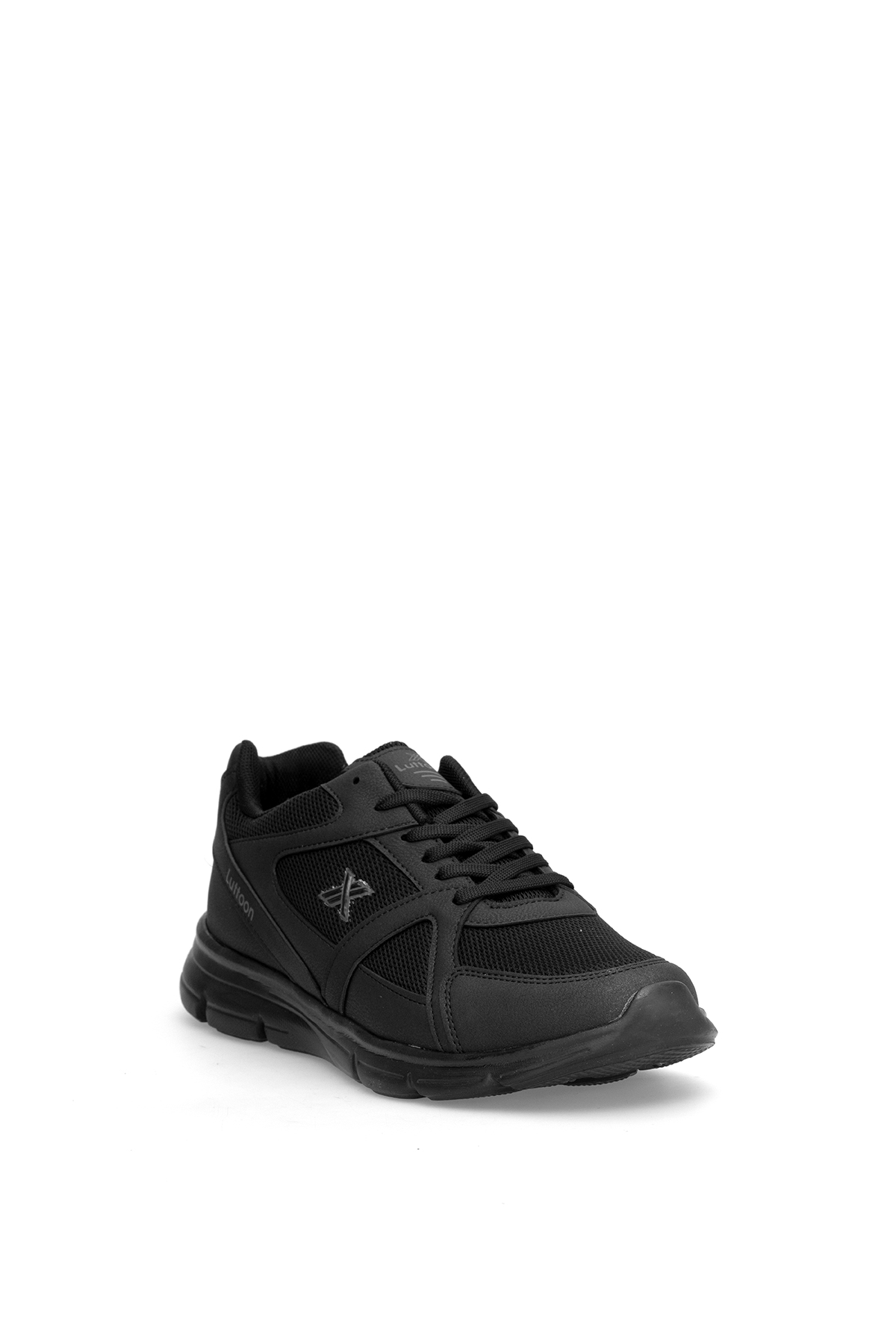 Elit ASPRT251 Büyük Numara Erkek Klasik Sneaker Siyah - Füme