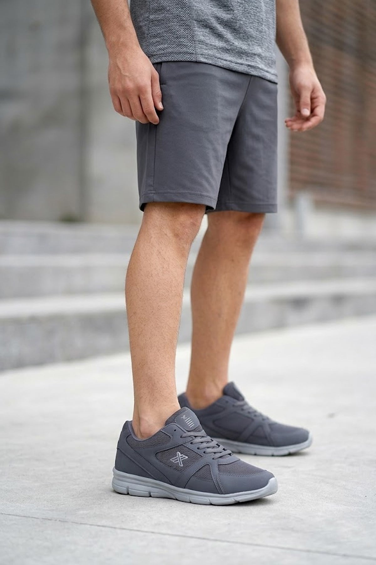 Elit ASPRT251 Büyük Numara Erkek Klasik Sneaker Füme