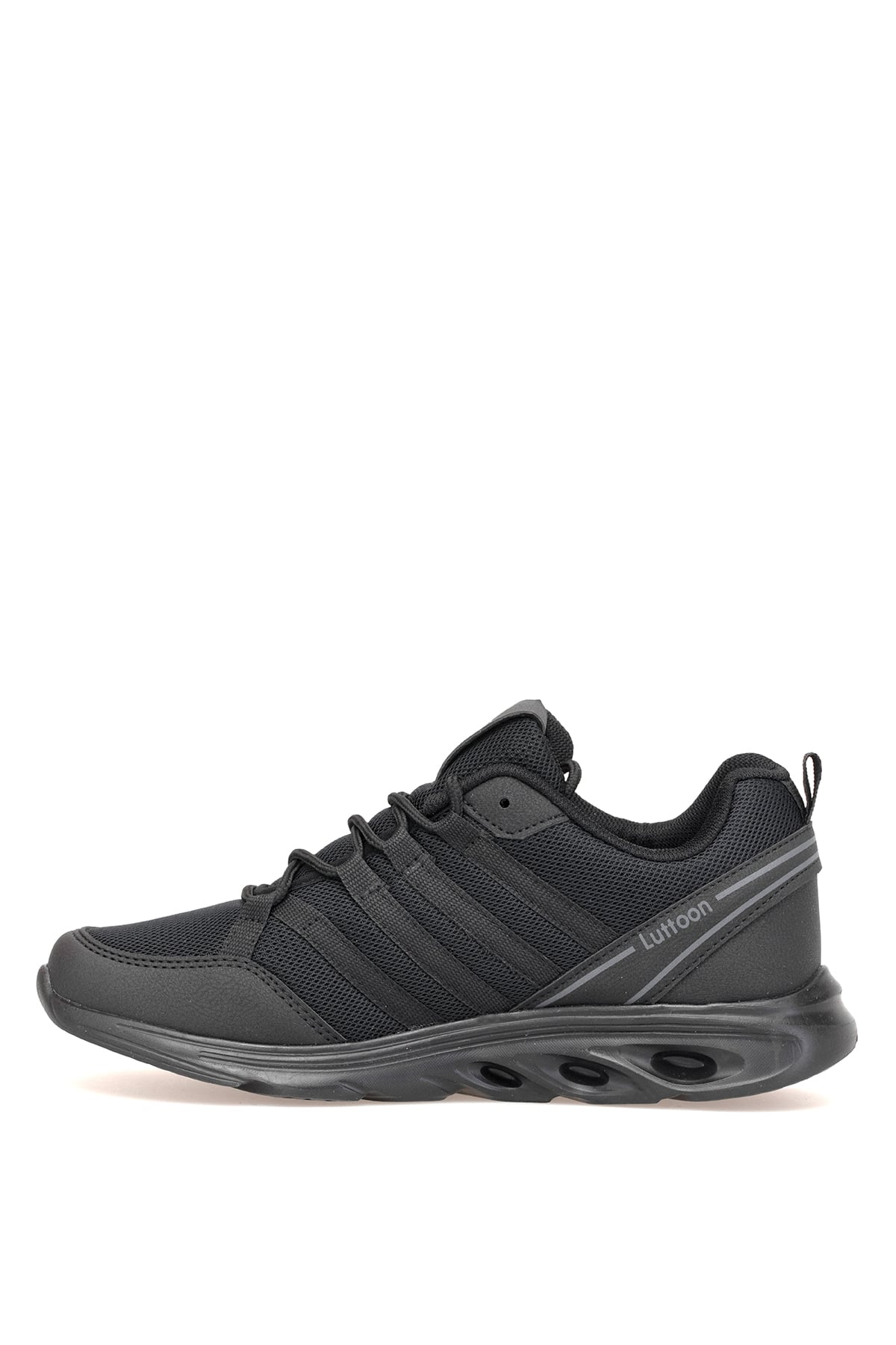 Elit ASPRT4138 Erkek Klasik Sneaker Siyah - Füme