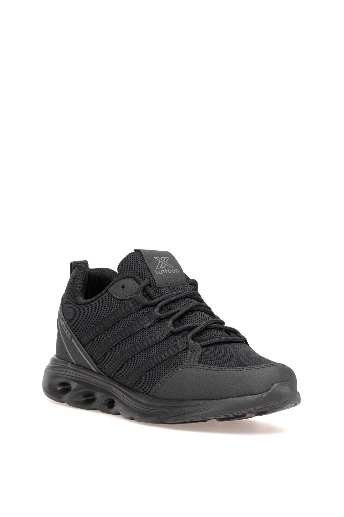 Elit ASPRT4138 Erkek Klasik Sneaker Siyah - Füme