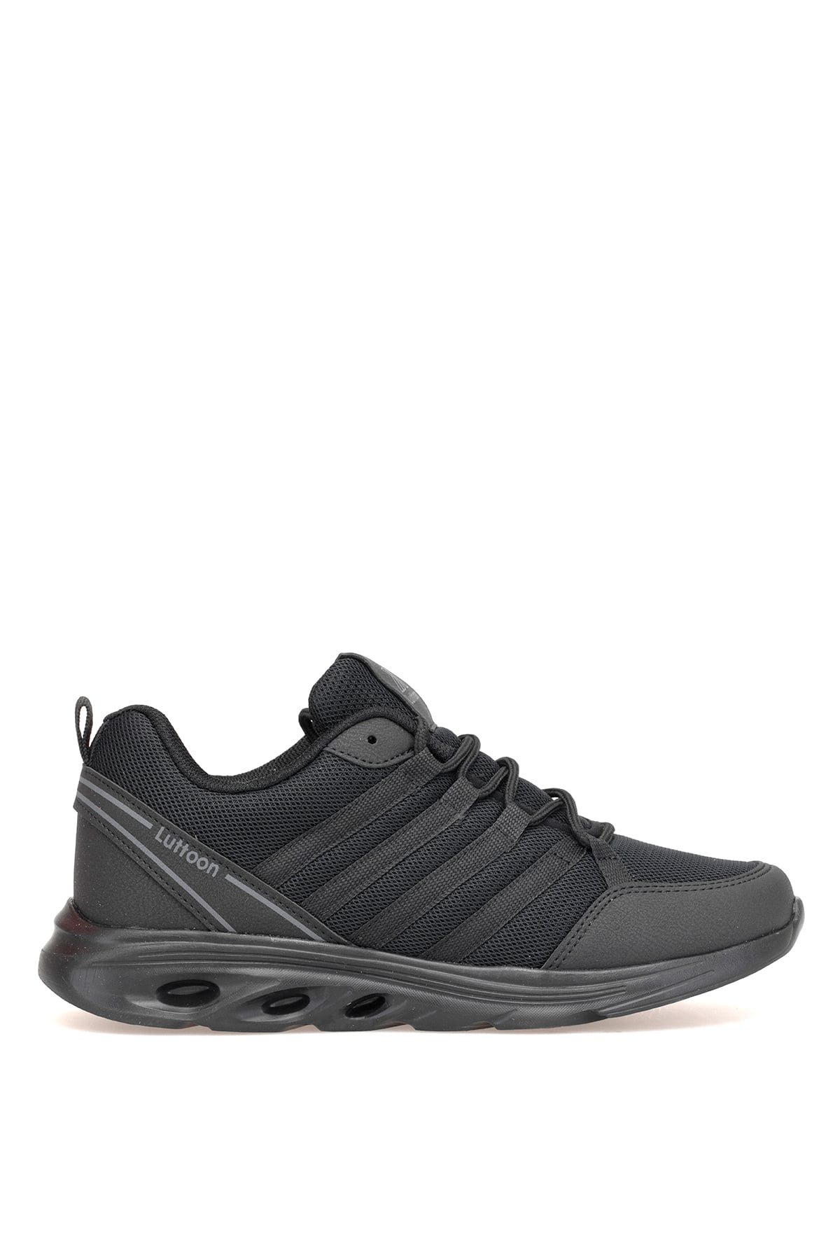 Elit ASPRT4138 Erkek Klasik Sneaker Siyah - Füme
