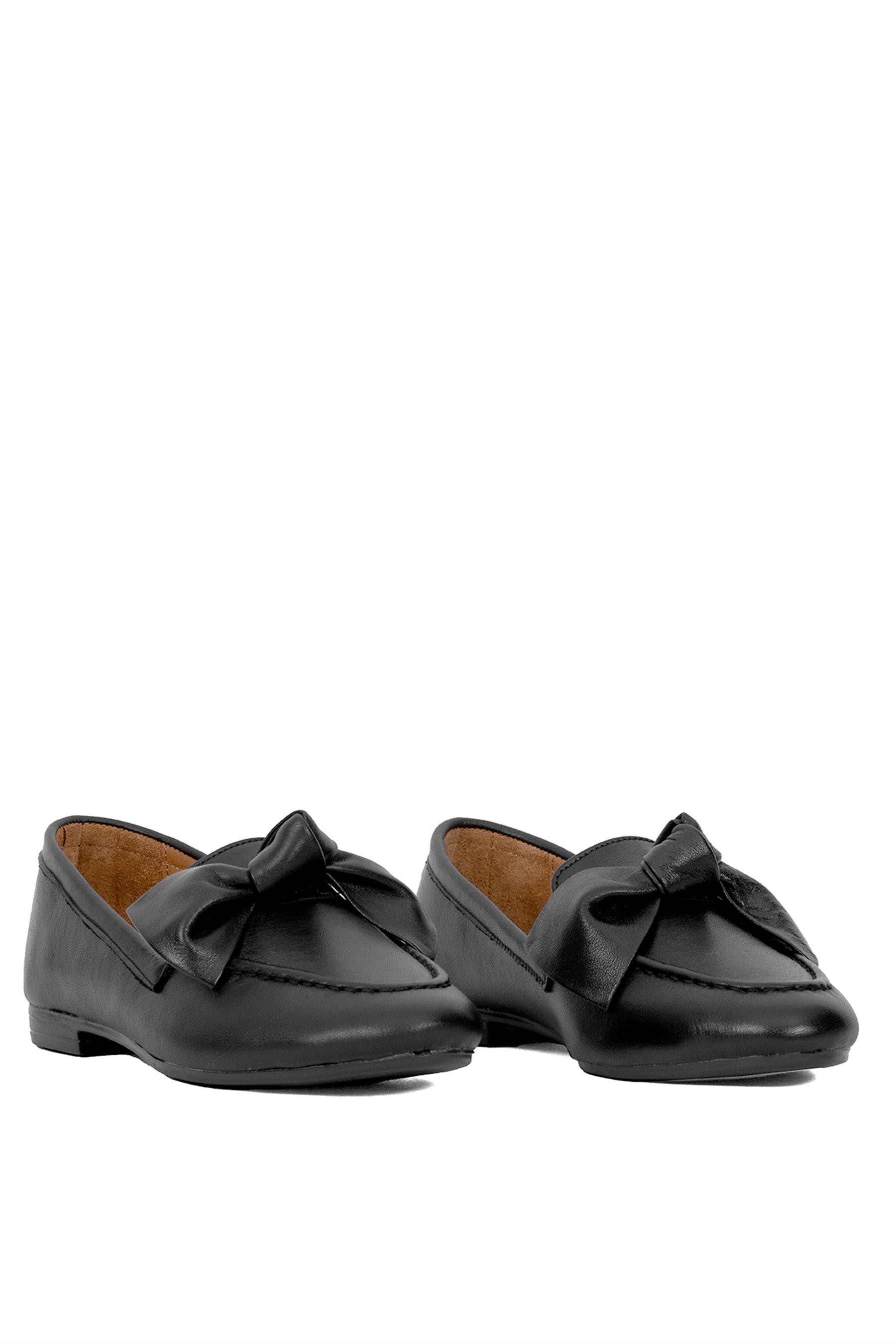 Elit Brk108C Kadın Hakiki Deri Babet Siyah