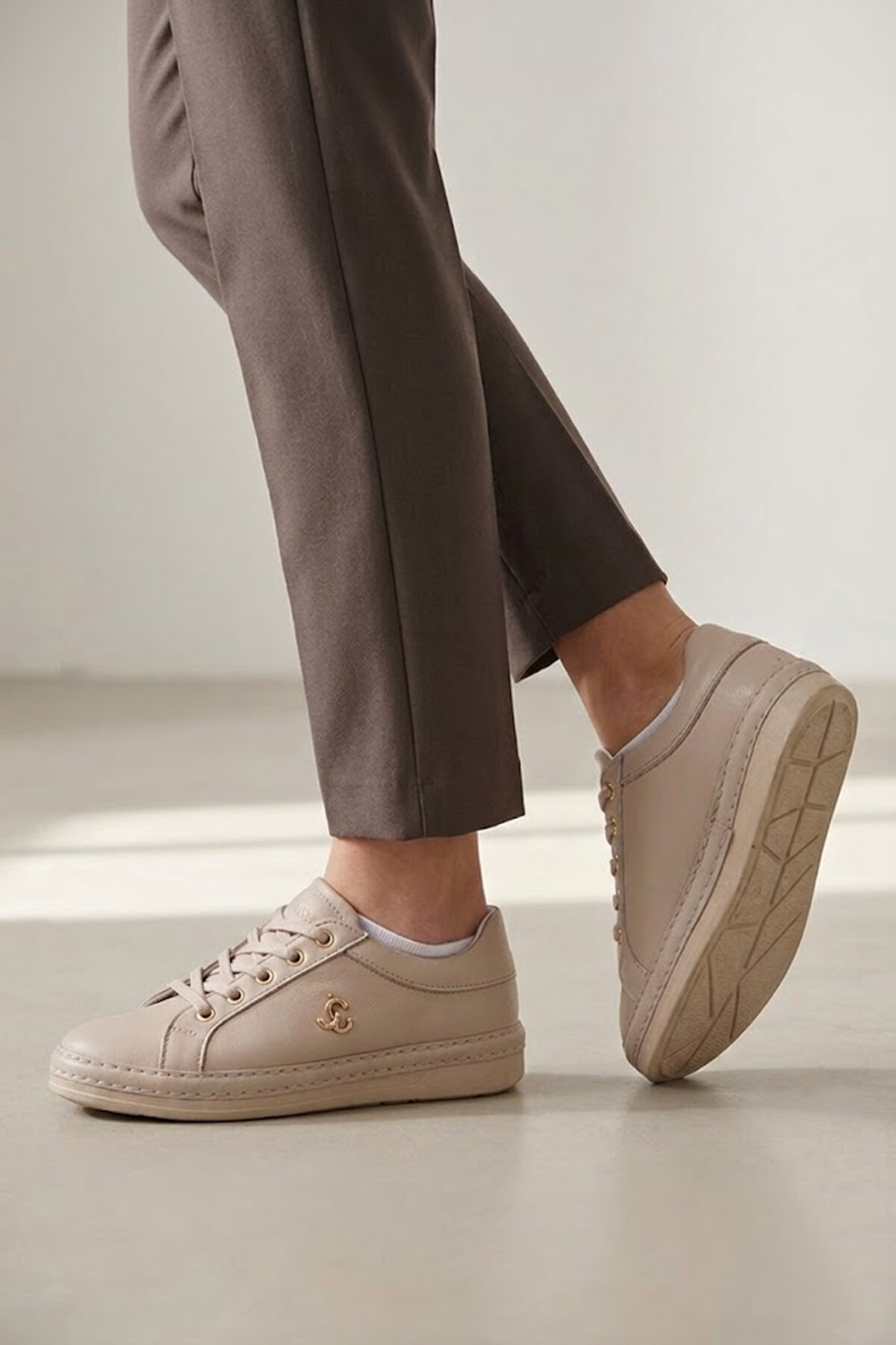 Elit BTFLRMRC-5400 Kadın Klasik Sneaker Bej
