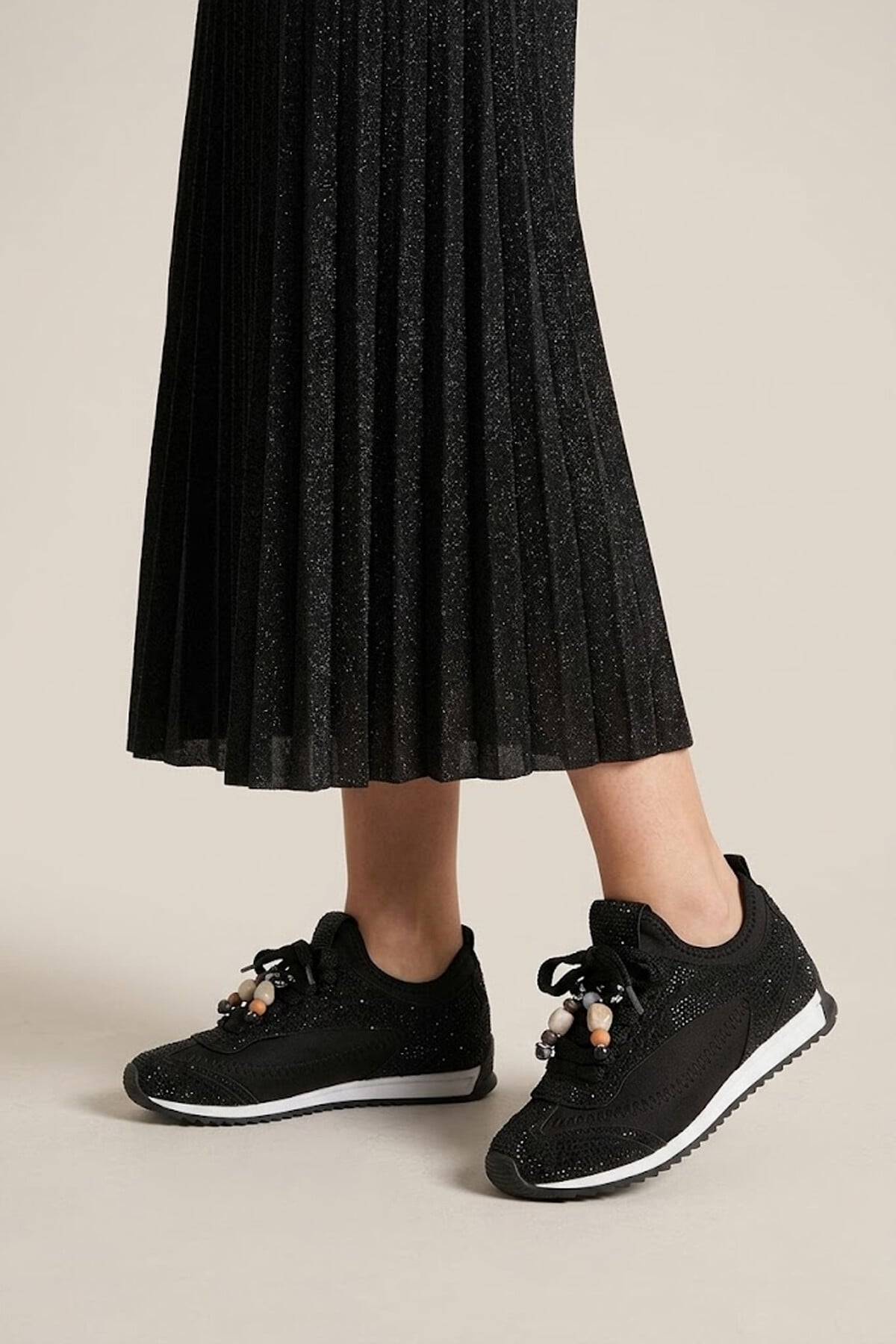 Elit BTFLRPR-S208-1 Kadın Klasik Sneaker Siyah