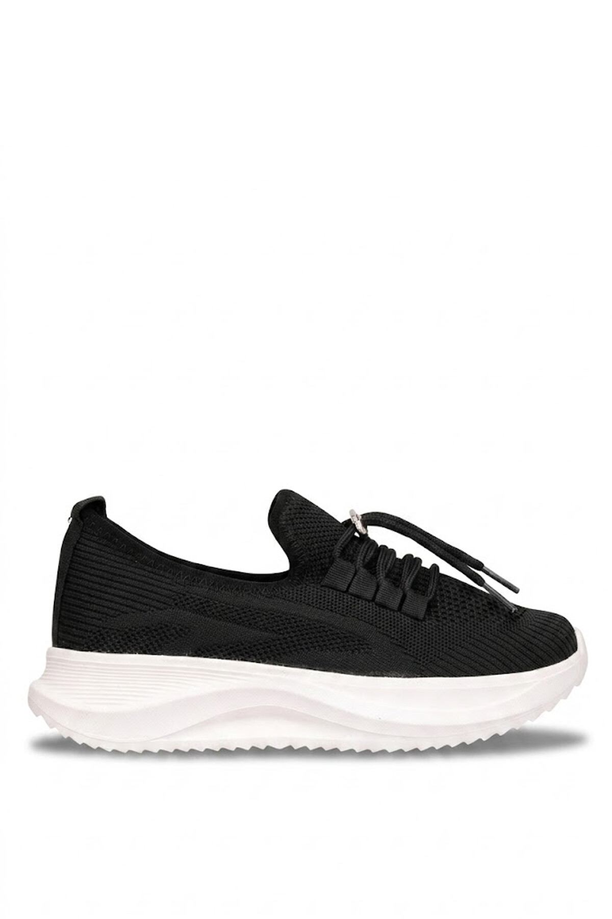 Elit Erd2611 Kadın Klasik Sneaker Siyah - Beyaz