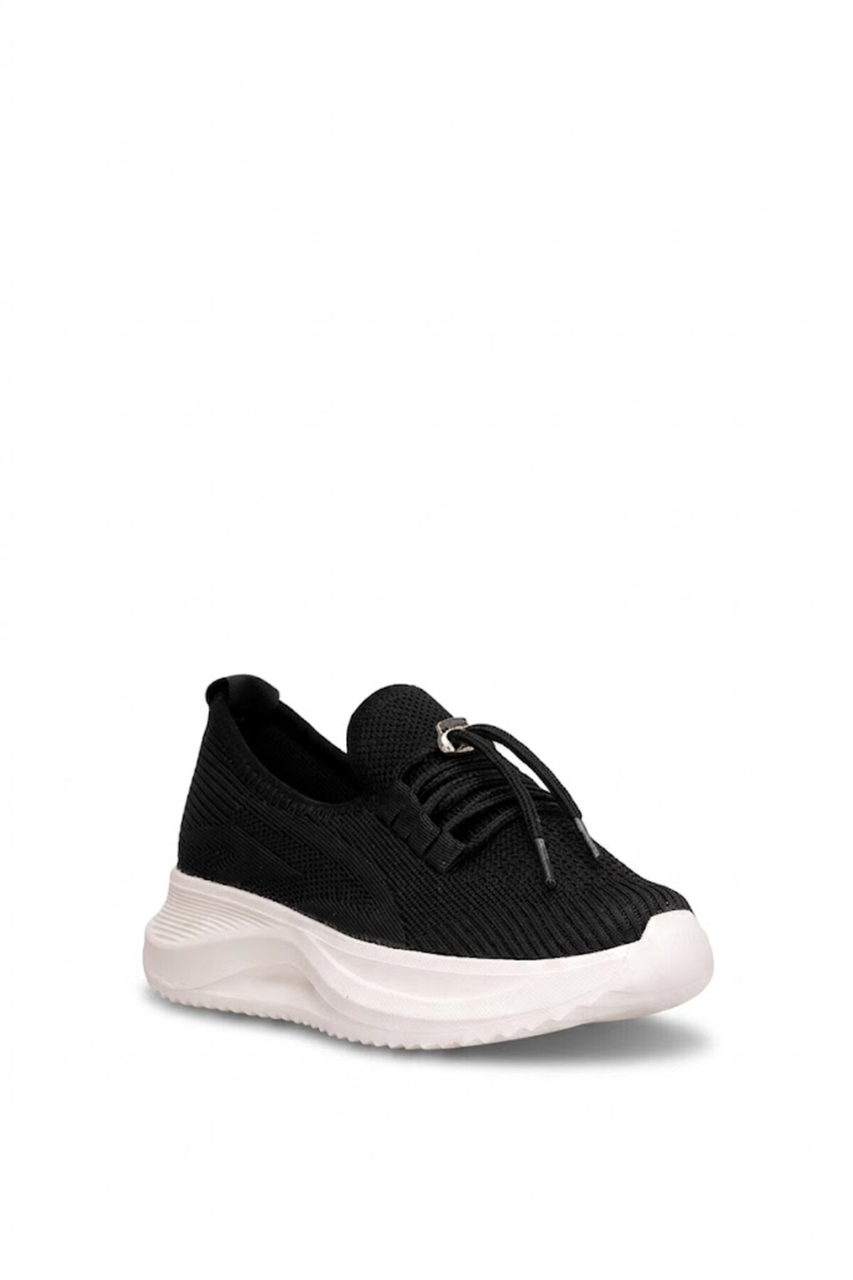 Elit Erd2611 Kadın Klasik Sneaker Siyah - Beyaz