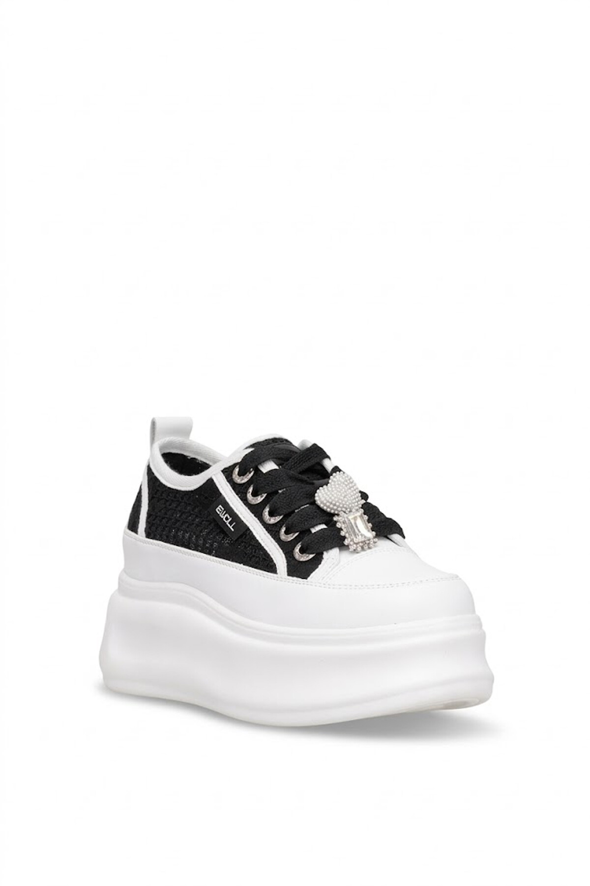 Elit HML2003 Kadın Taşlı Klasik Sneaker Siyah