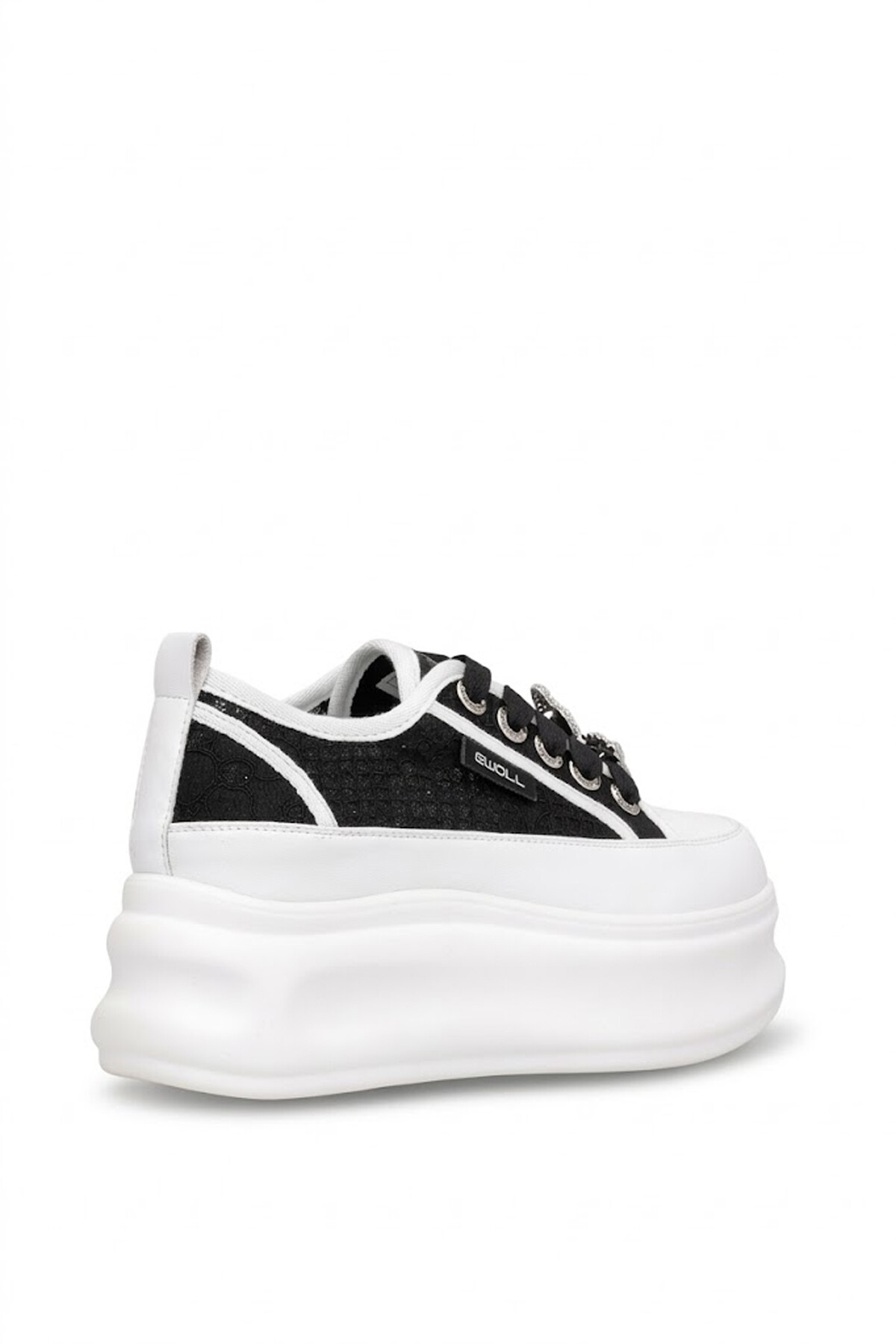 Elit HML2003 Kadın Taşlı Klasik Sneaker Siyah