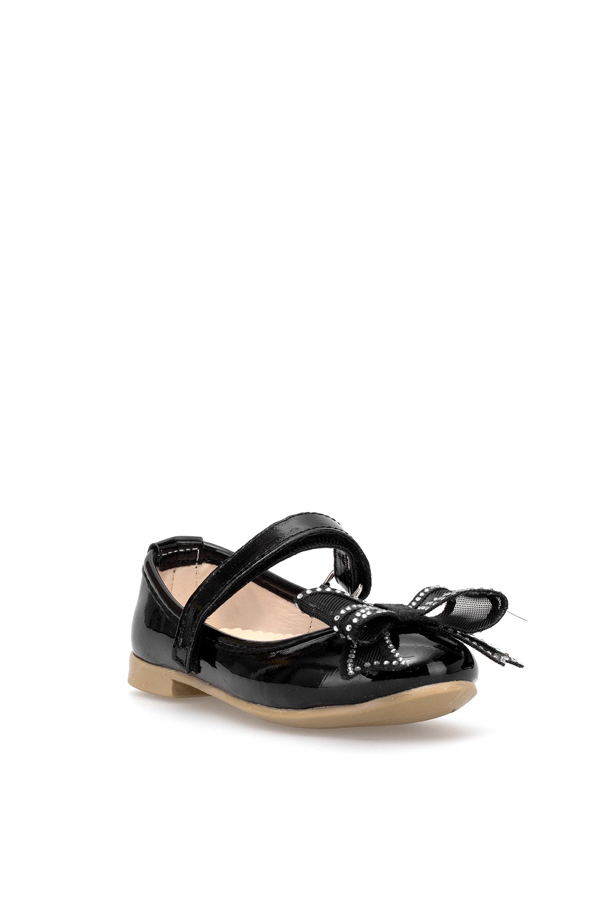 Elit HY-F-10003-25Y Patik Kız Çocuk Babet Siyah