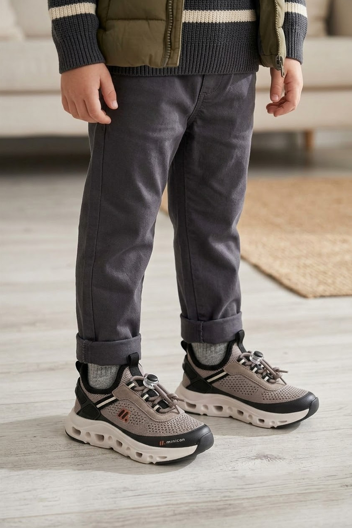 Elit İH1-P-BZX001-26Y Patik Kız Çocuk Klasik Sneaker Kum