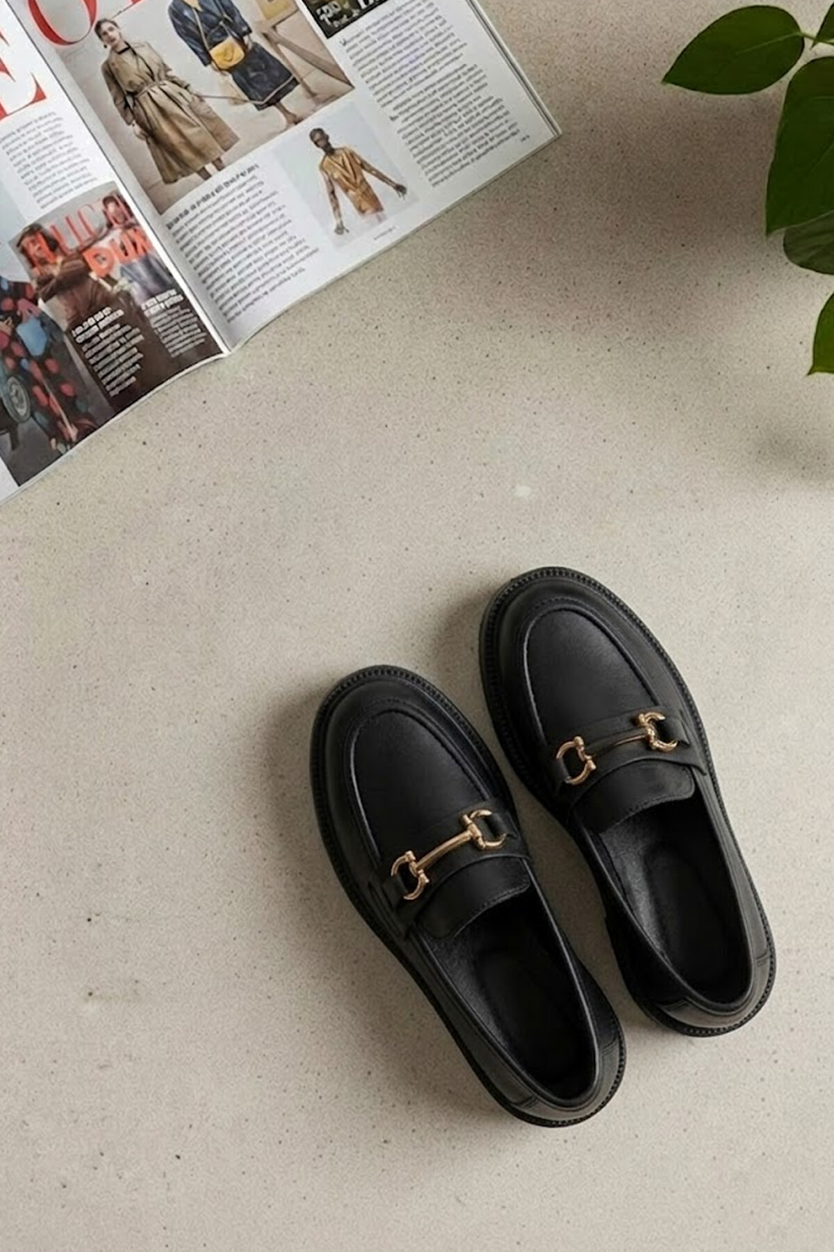 Elit MY-744C Kadın Hakiki Deri Casual Ayakkabı Siyah