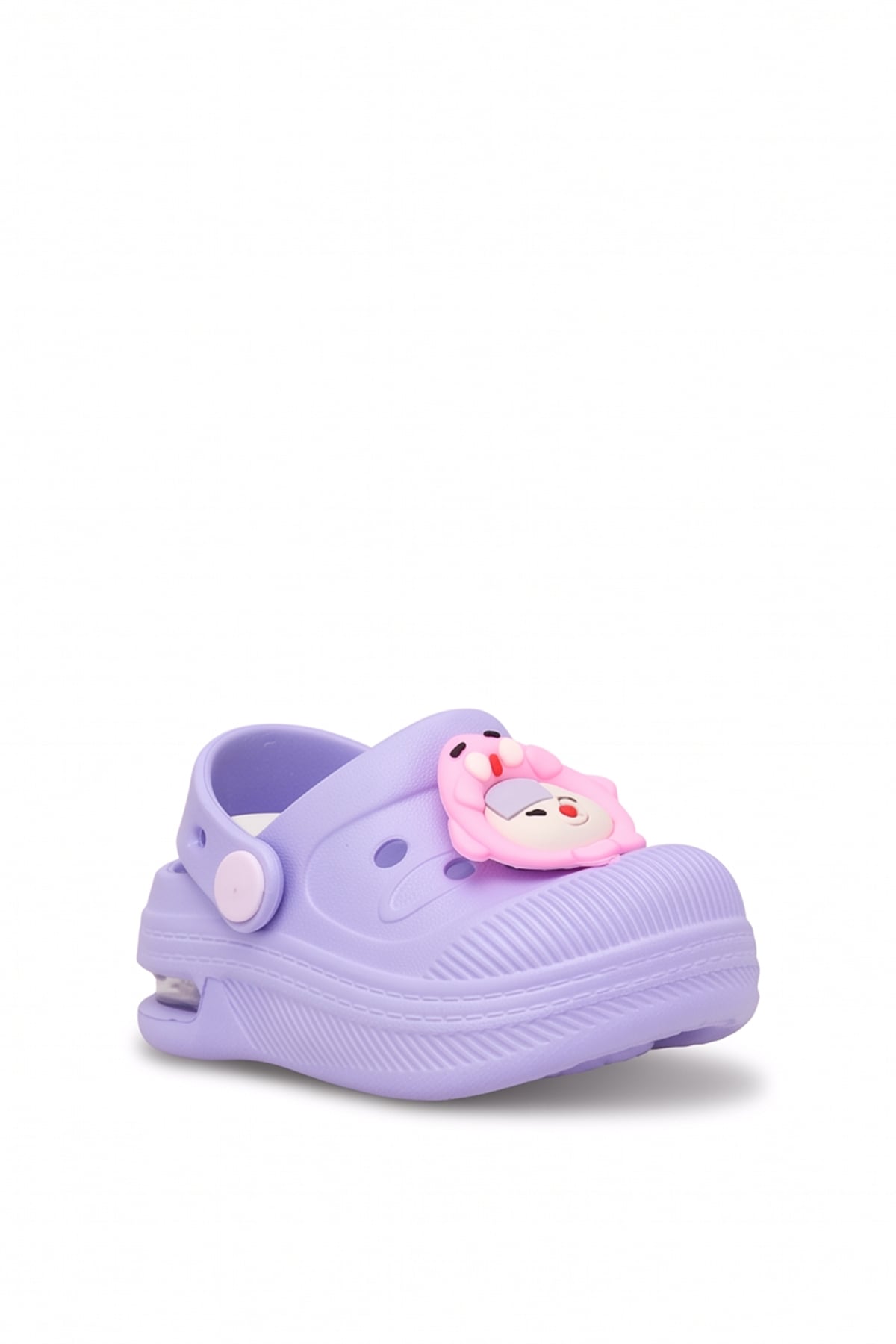 Elit MYS2316 Bebe-Patik Çocuk Emojili Işıklı Sabo Terlik Lila