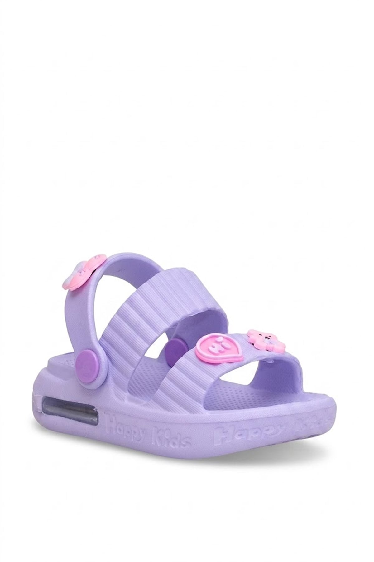 Elit MYS4592 Bebe-Patik Çocuk Emojili Işıklı Sandalet Lila