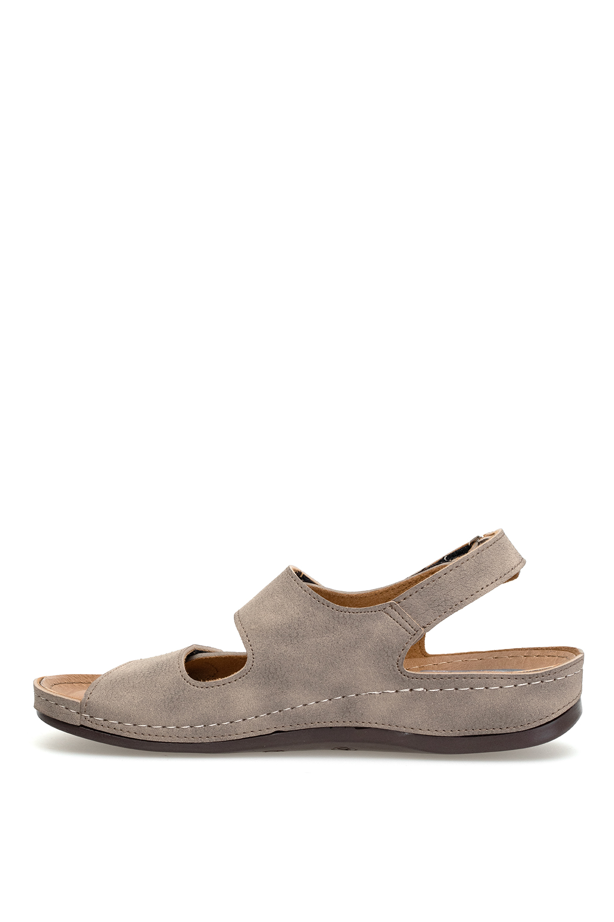 Elit MYSS06-034 Erkek Düz Sandalet Vizon