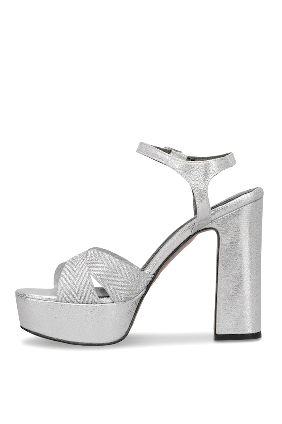 Elit PM08 K2057 Kadın Platform Ayakkabı Gümüş