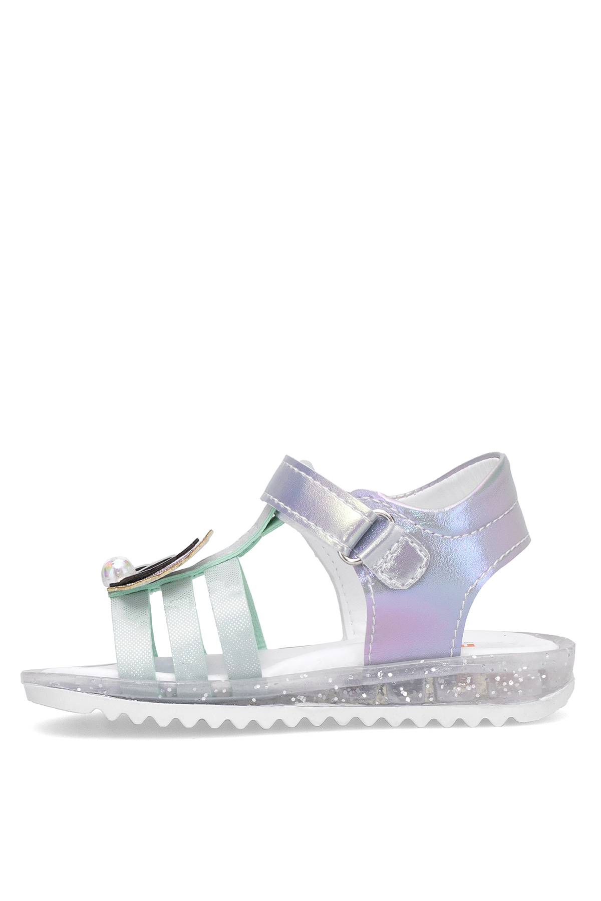 Elit ŞA-B-034-25Y Bebe Kız Çocuk Düz Sandalet Yeşil