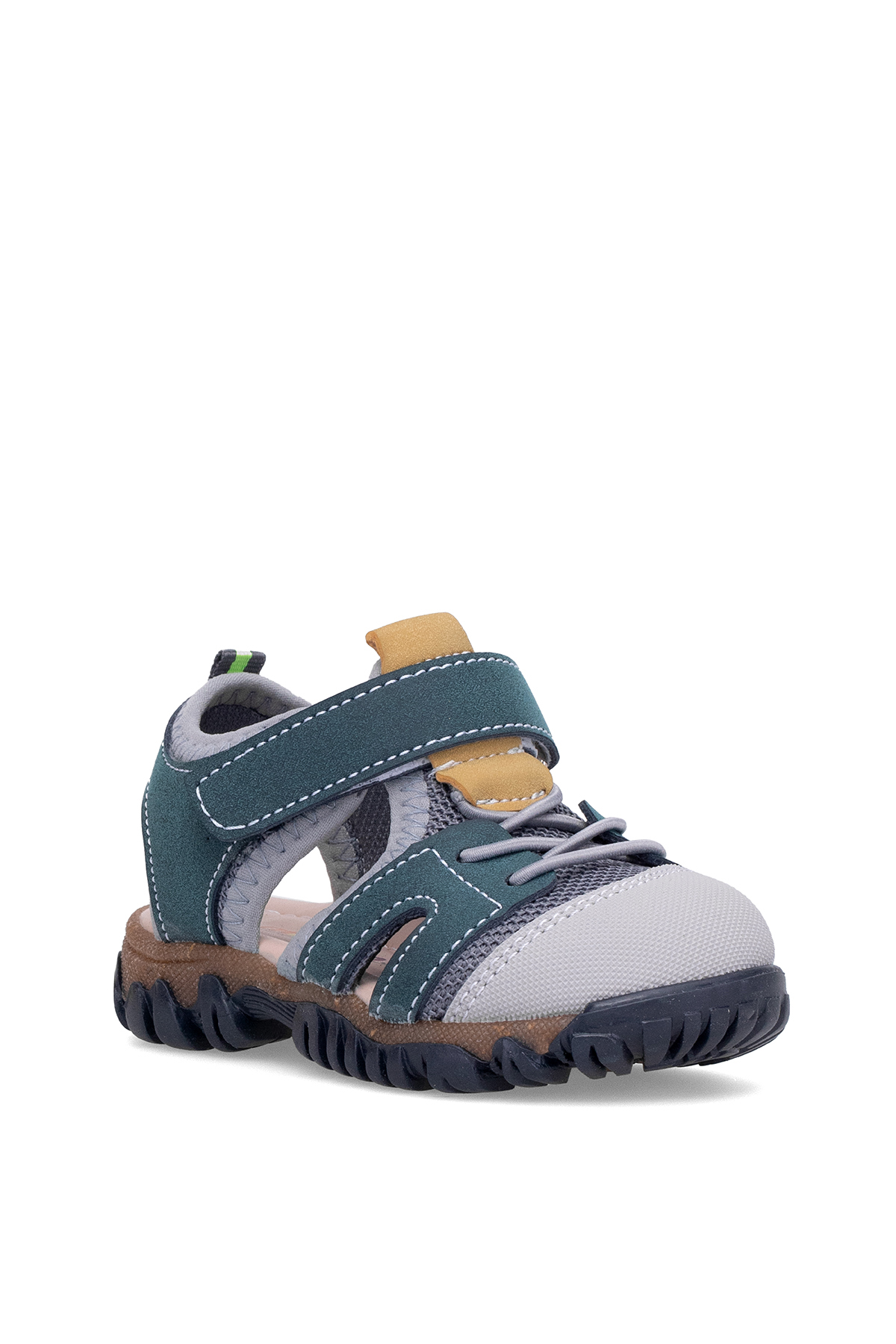 Elit ŞA-B-041-25Y Bebe Erkek Çocuk Düz Sandalet Lacivert - Gri